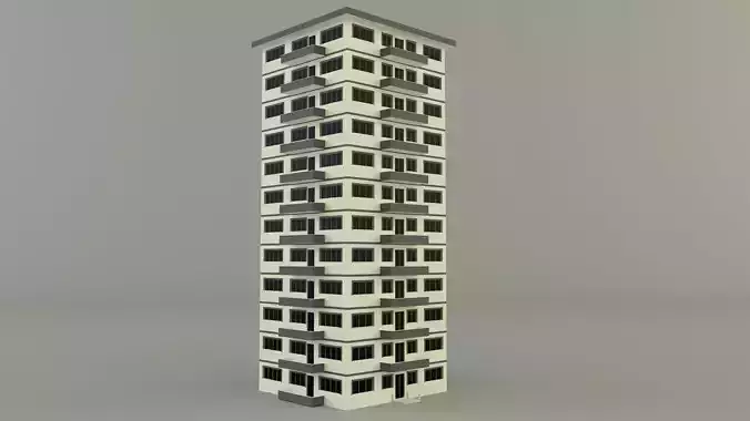high rise apartment model