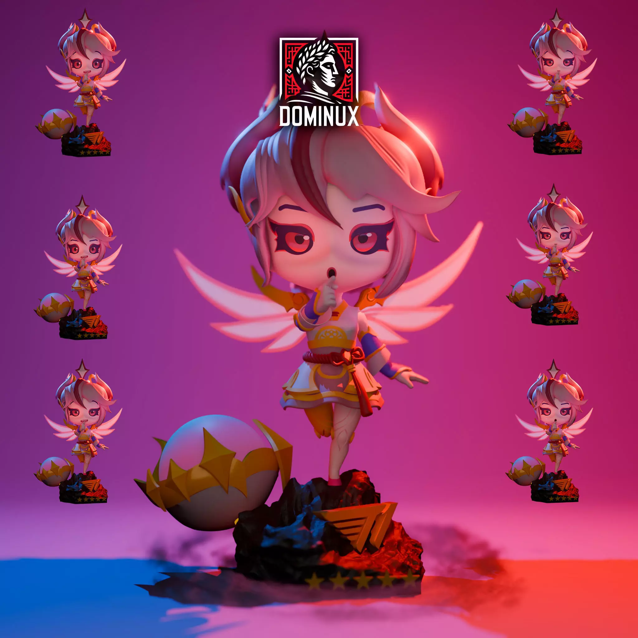 Oriana CHIBI League of legends multiple faces TFT 3D print model