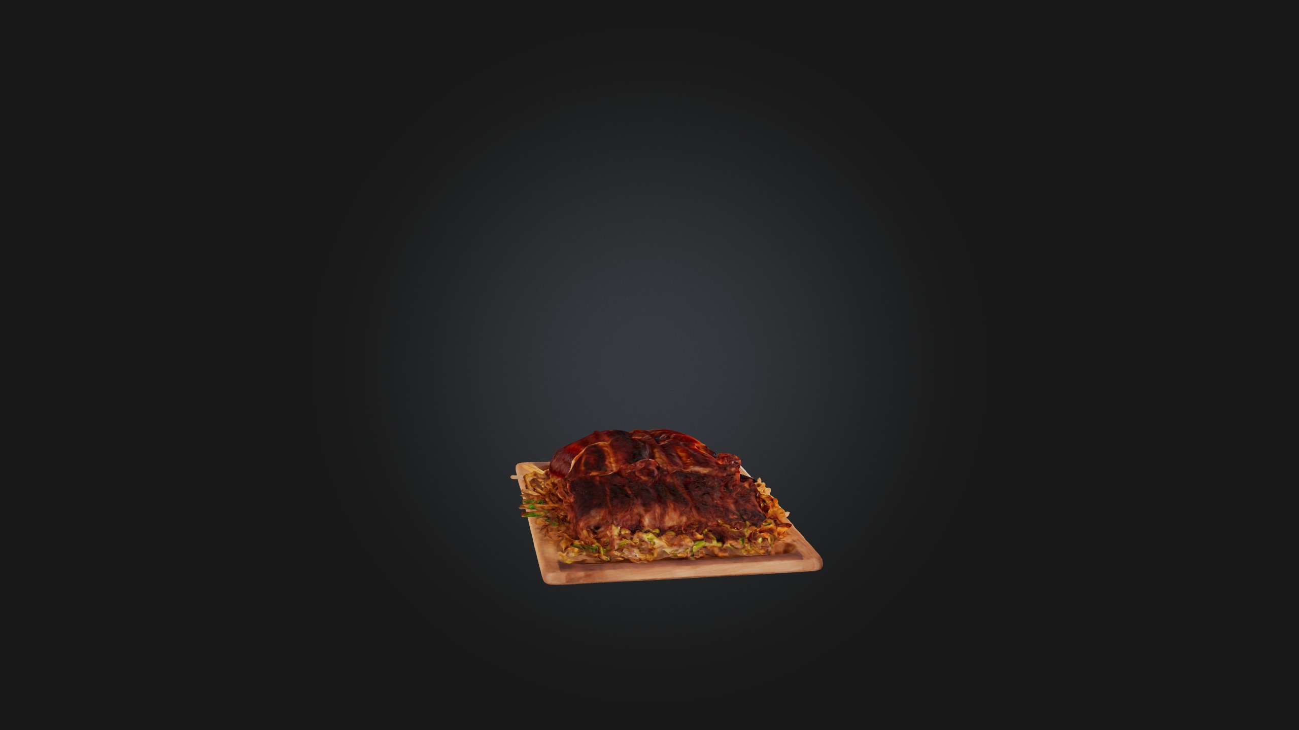 Baby Back Ribs Model Low-poly 3D model_8