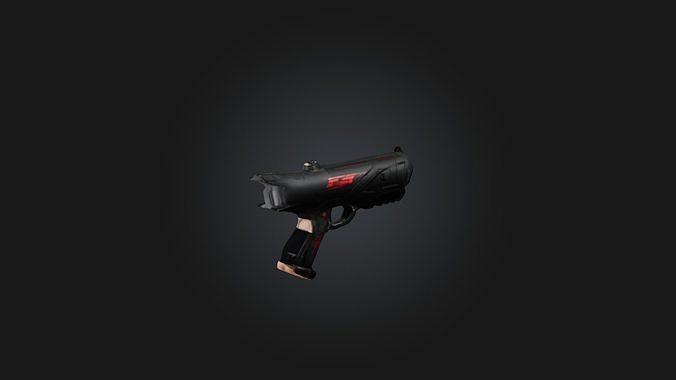 Arm Blaster Low-poly 3D model