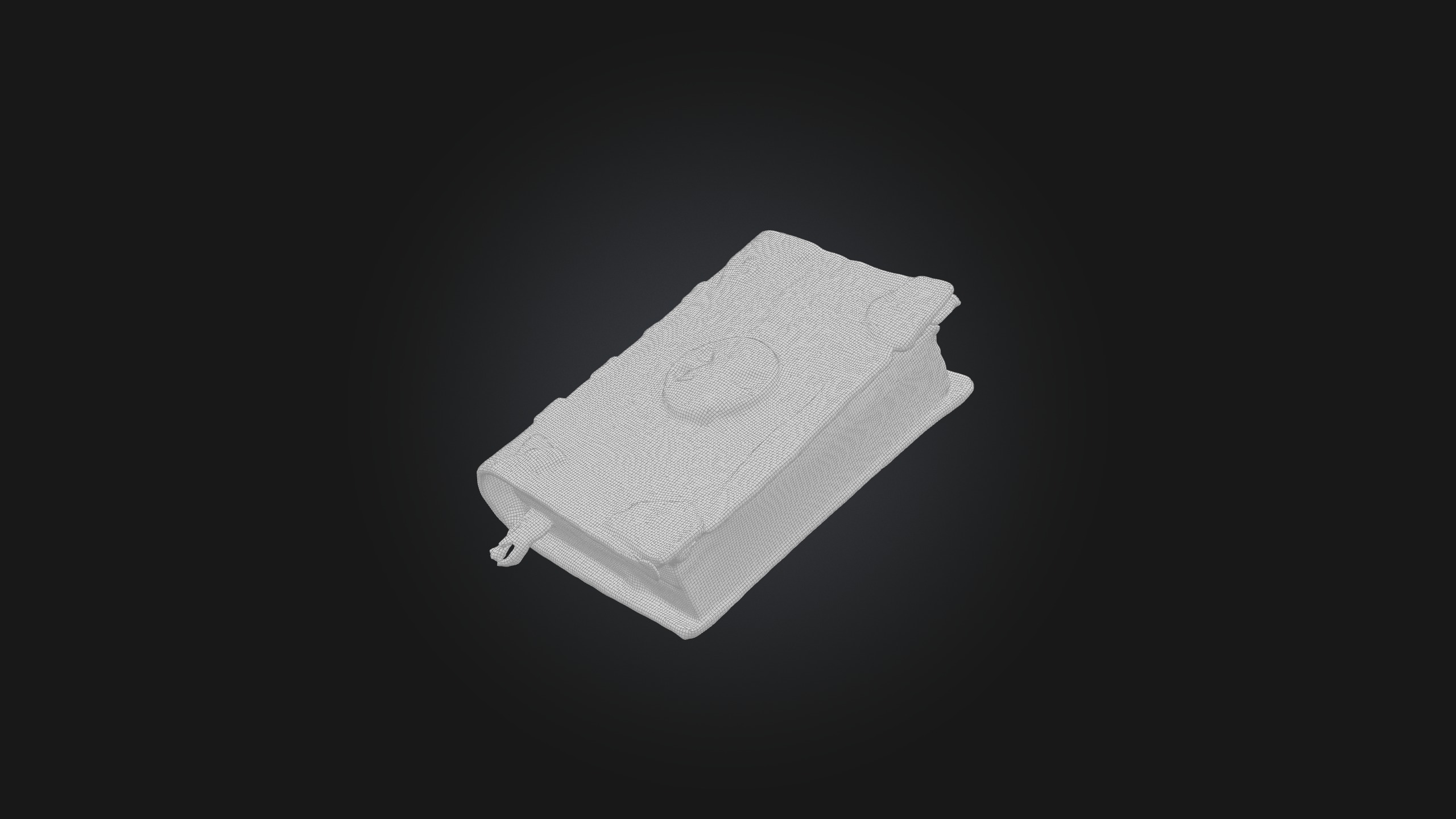 Apocalypse journal Low-poly 3D model_1