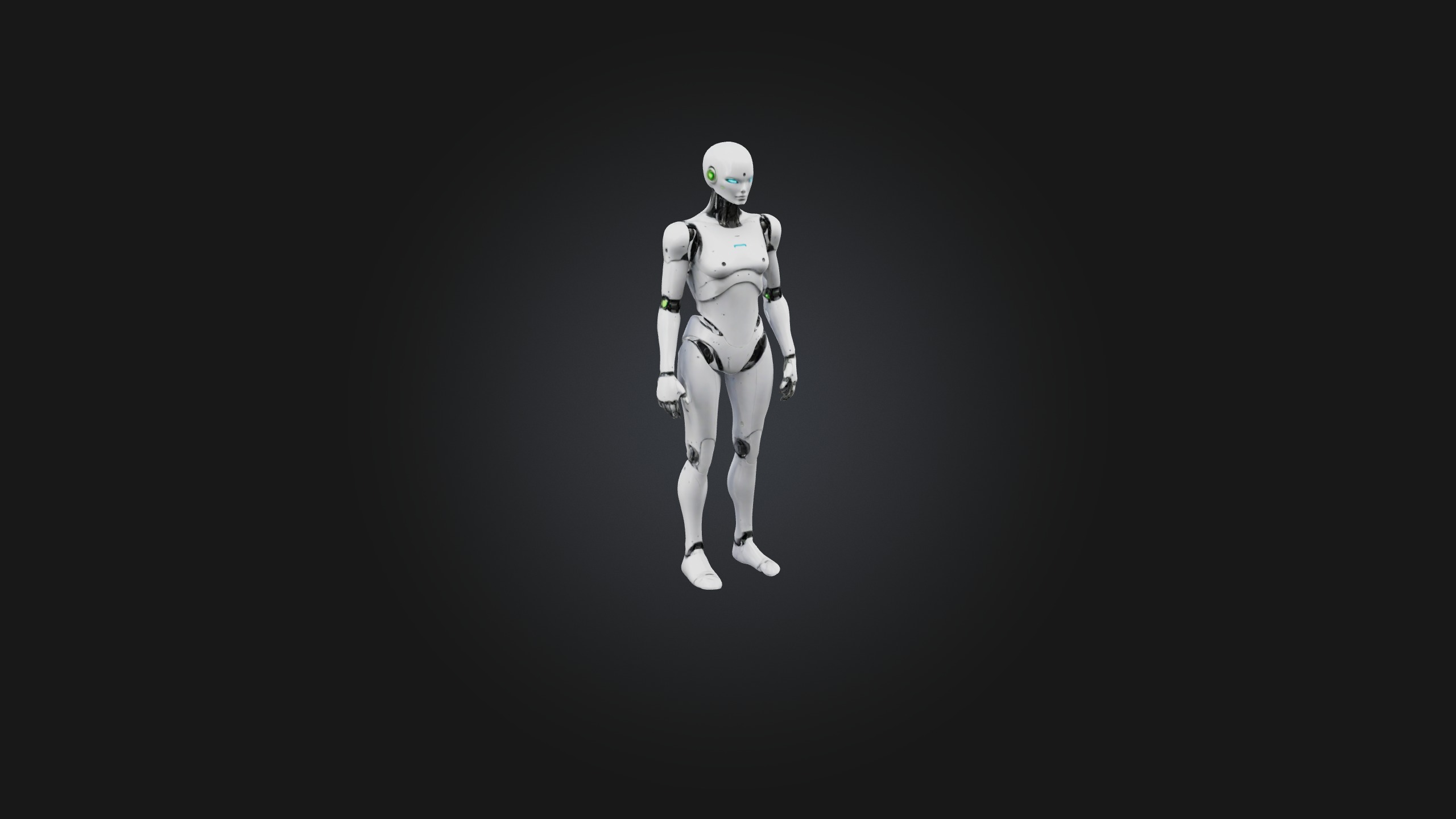 Android model Low-poly 3D model_5