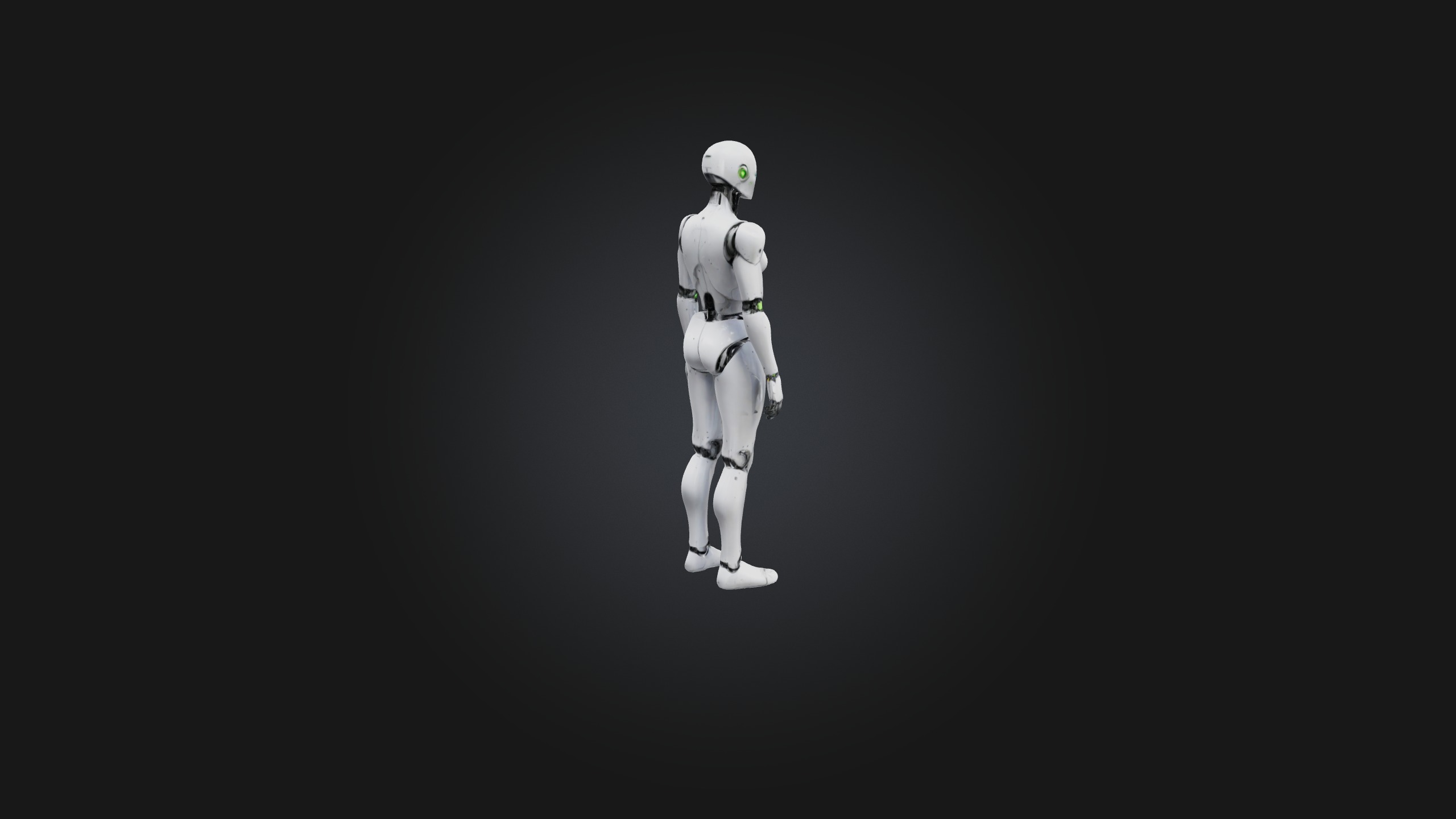 Android model Low-poly 3D model_3