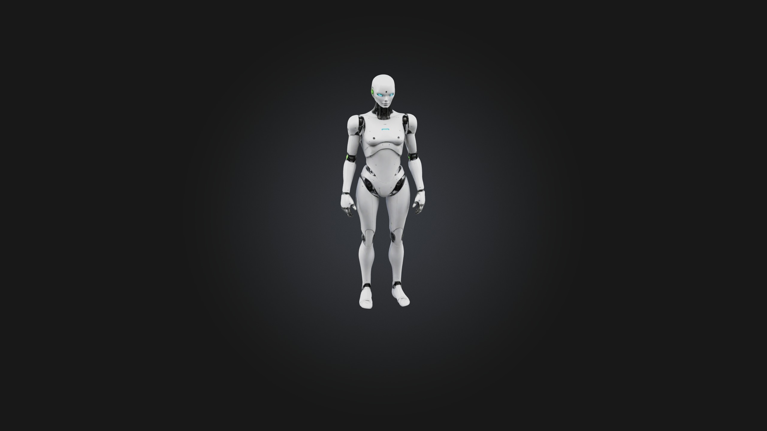 Android model Low-poly 3D model_2