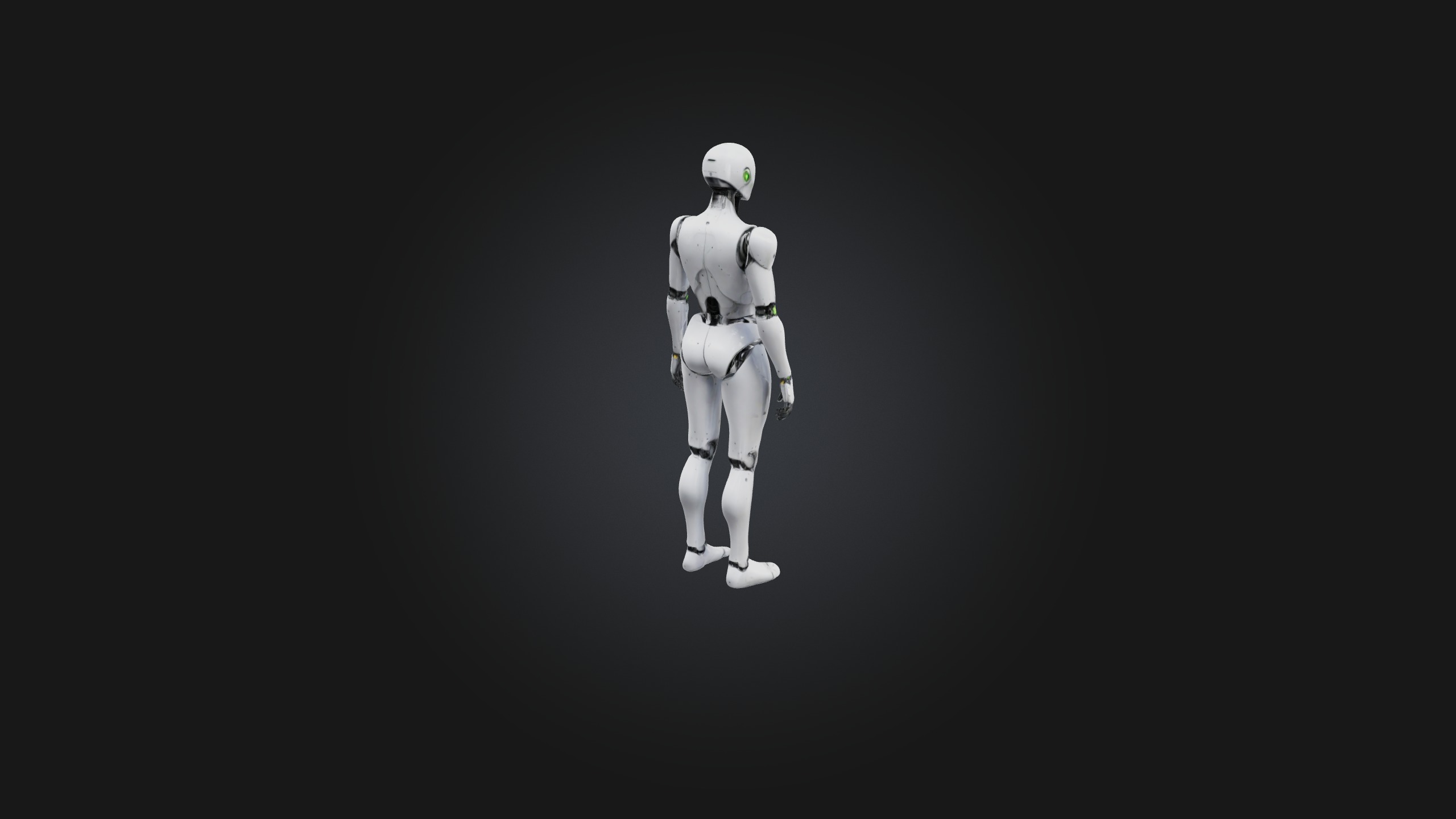 Android model Low-poly 3D model_4