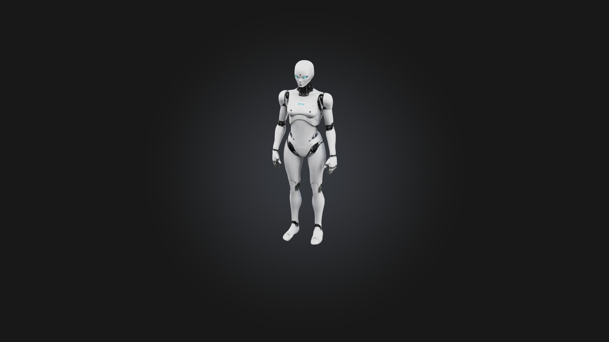 Android model Low-poly 3D model_1
