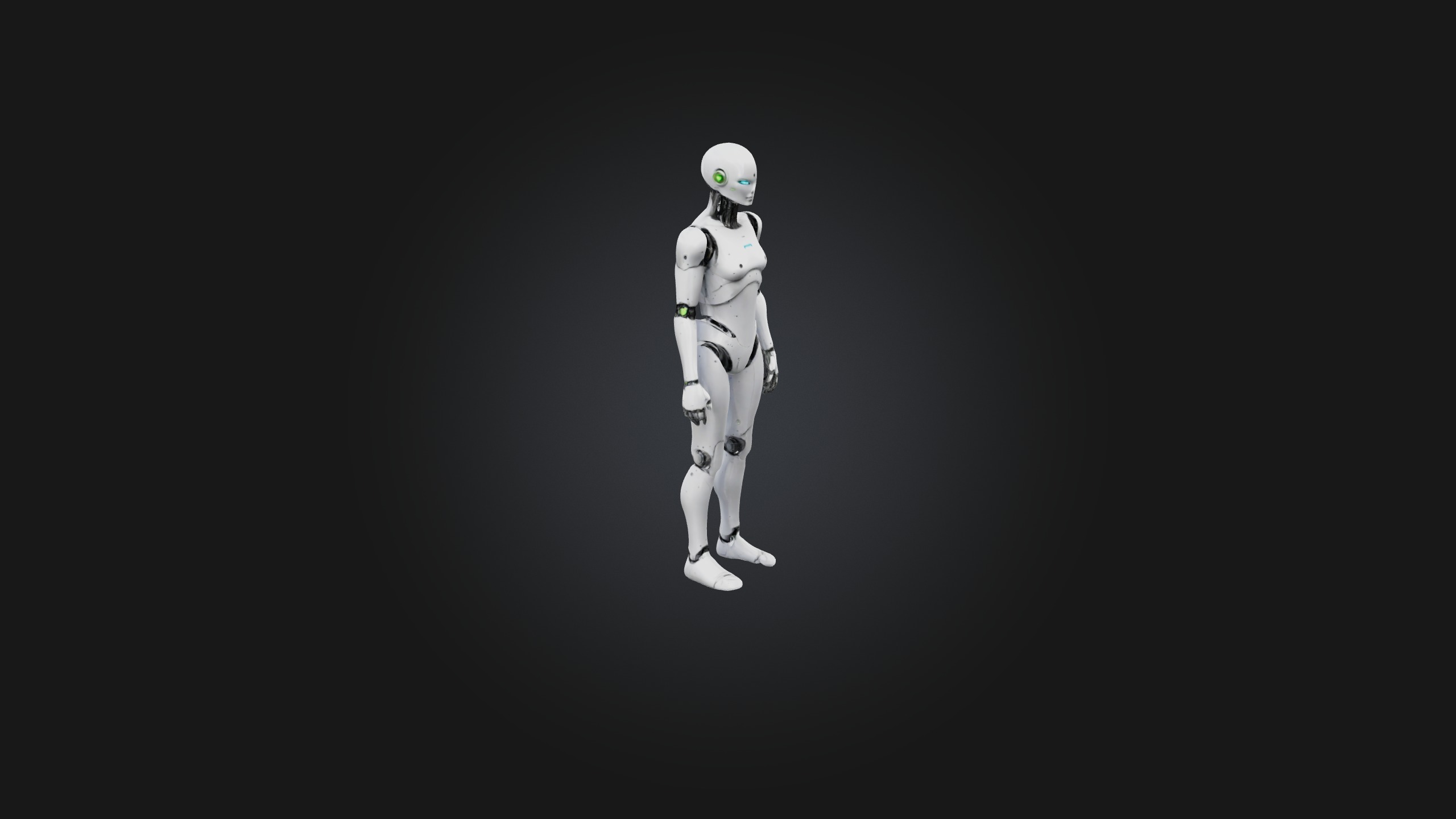 Android model Low-poly 3D model_6