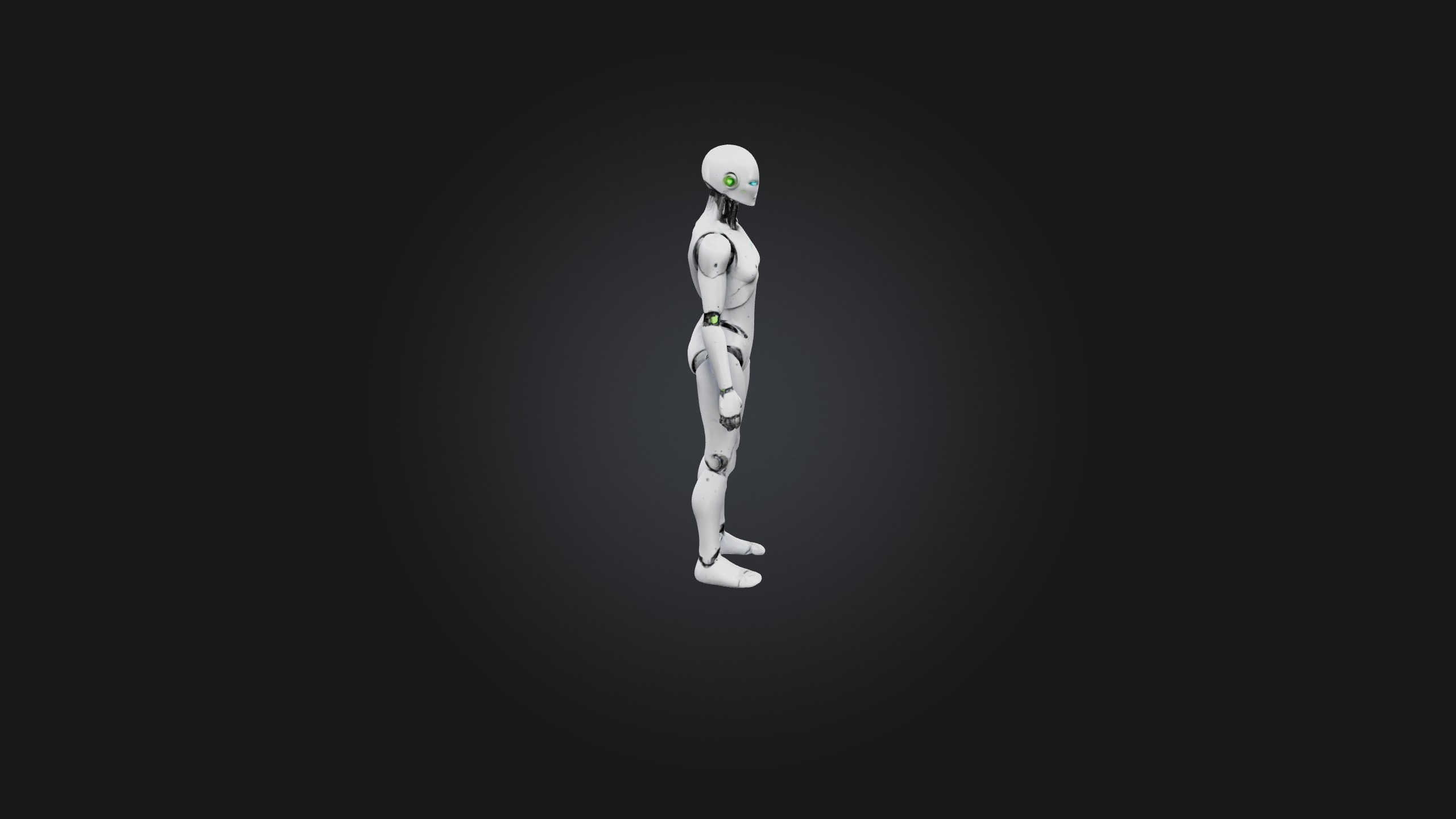 Android model Low-poly 3D model_7