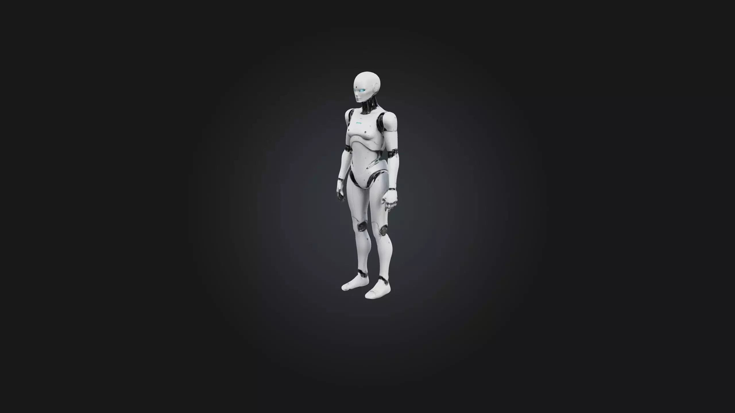 Android model Low-poly 3D model_0