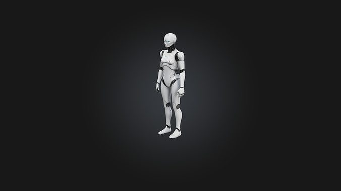 Android model Low-poly 3D model