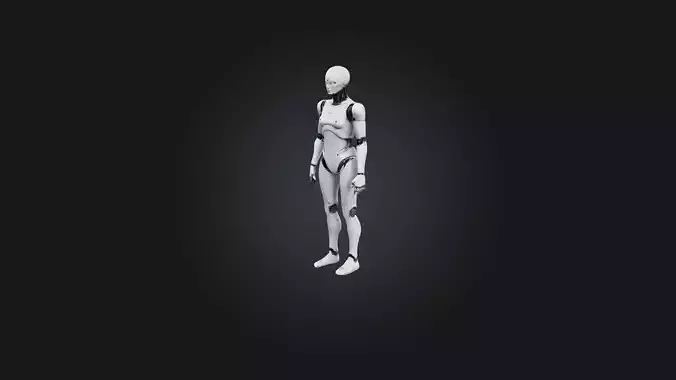 Android model Low-poly 3D model