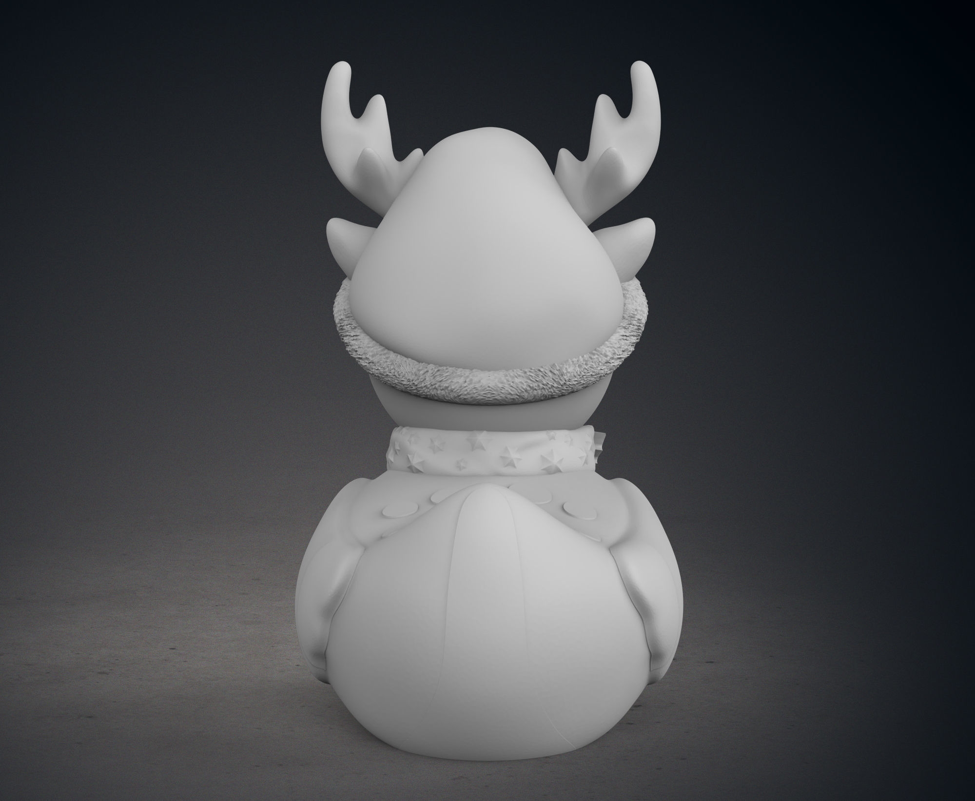 Cute Christmas Raindeer Rubber Ducks Pack 3D print model_20