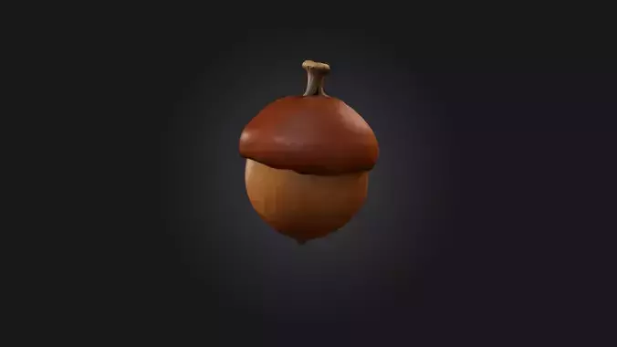 Acorn Model Low-poly 3D model