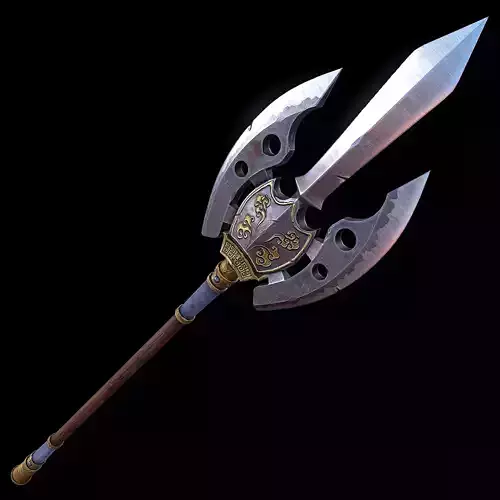 Tonbokiri Spear Low-poly 3D model