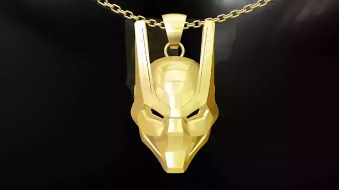 Ironman Helmet pendant jewelry gold 3D print model Ironman Helmet pendant jewelry gold 3D print model