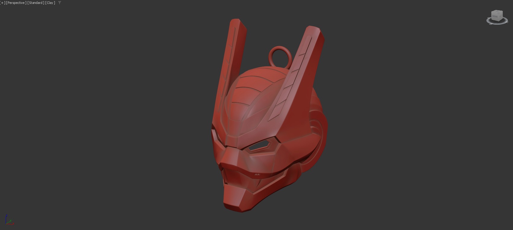 Ironman Helmet pendant jewelry gold 3D print model_6