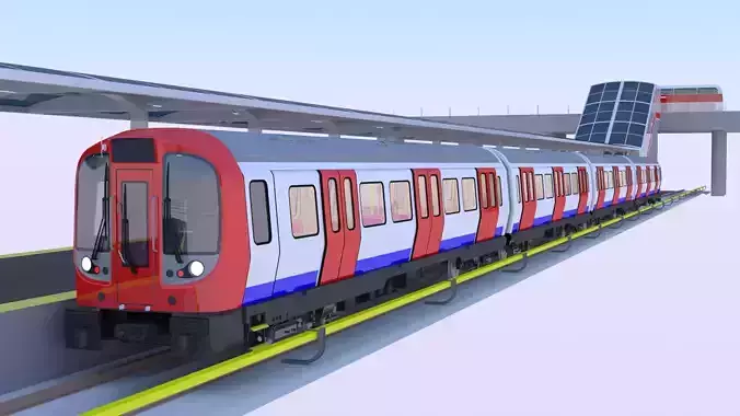 London metro station IV 3D model