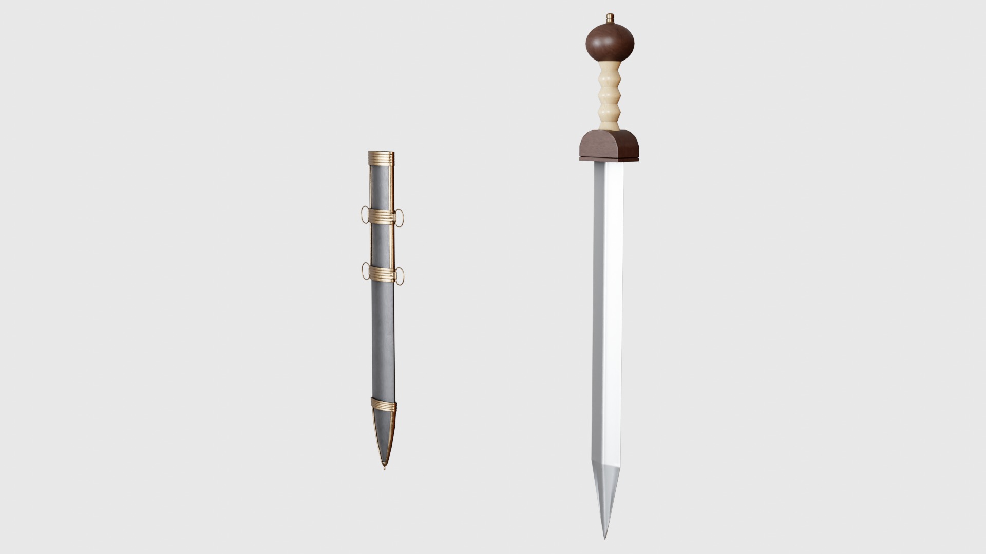 Roman Weapons and Armor Collection Low-poly 3D model_31