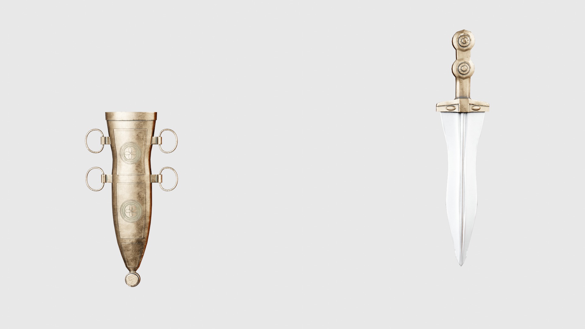 Roman Weapons and Armor Collection Low-poly 3D model_60
