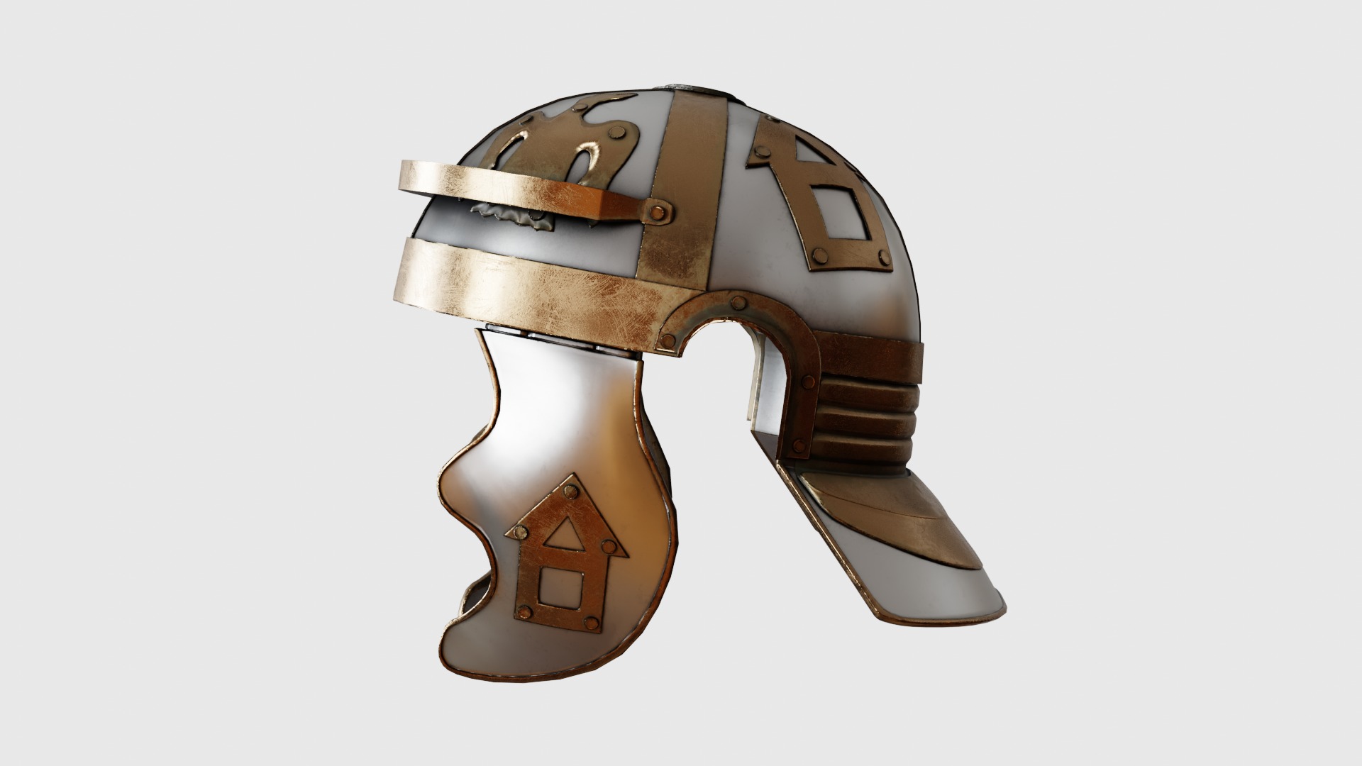 Roman Weapons and Armor Collection Low-poly 3D model_25