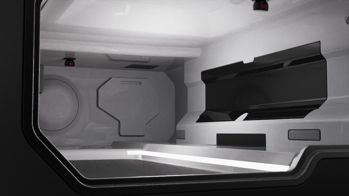 Room scifi4 3D model_9