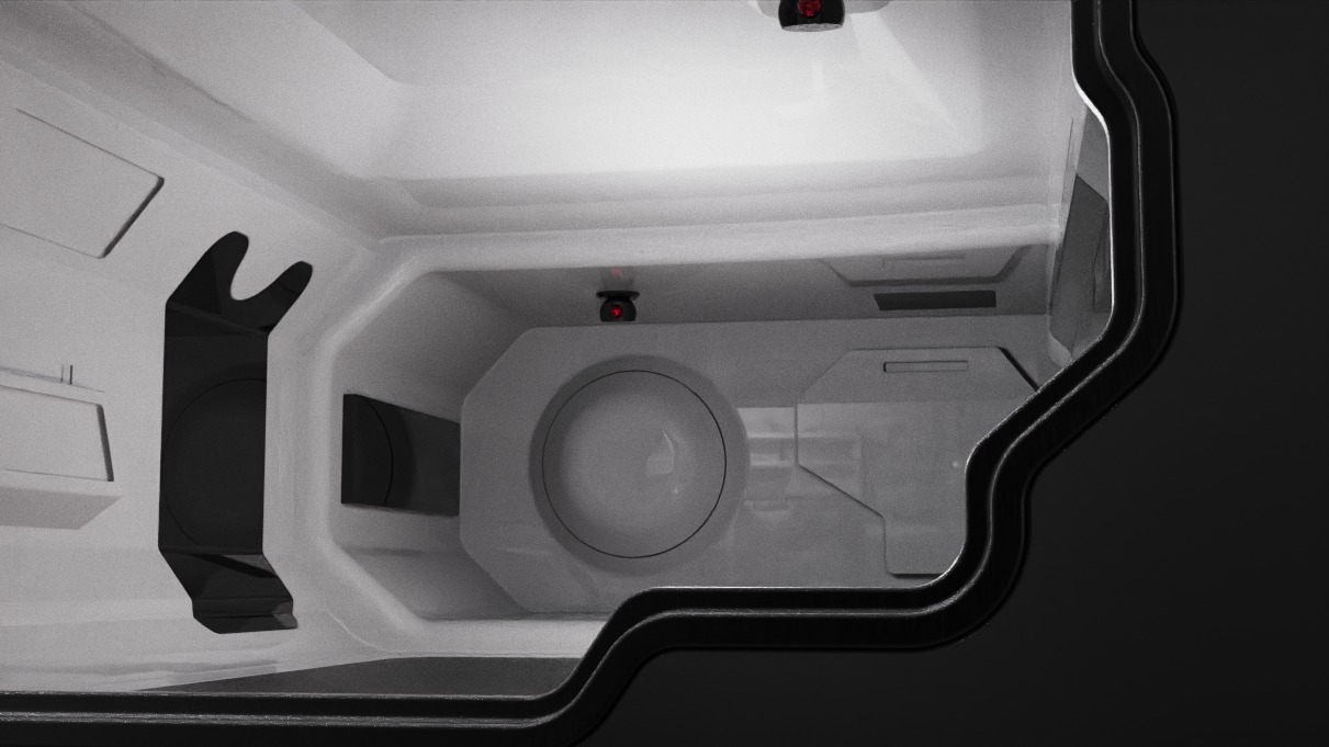 Room scifi4 3D model_7