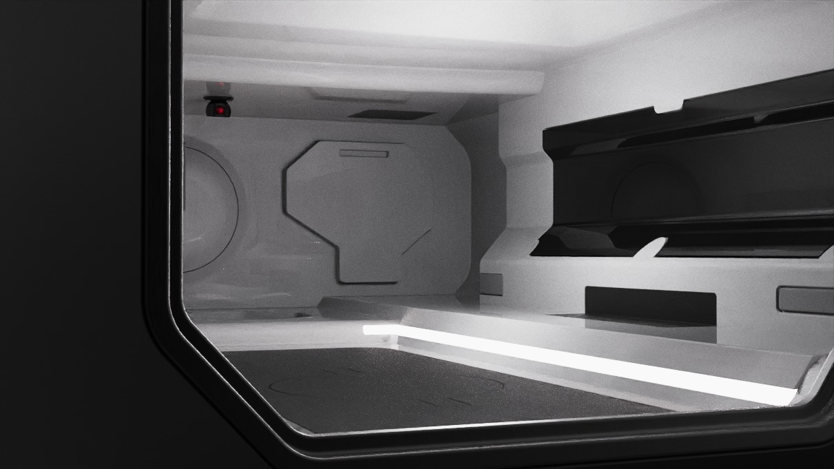 Room scifi4 3D model_3