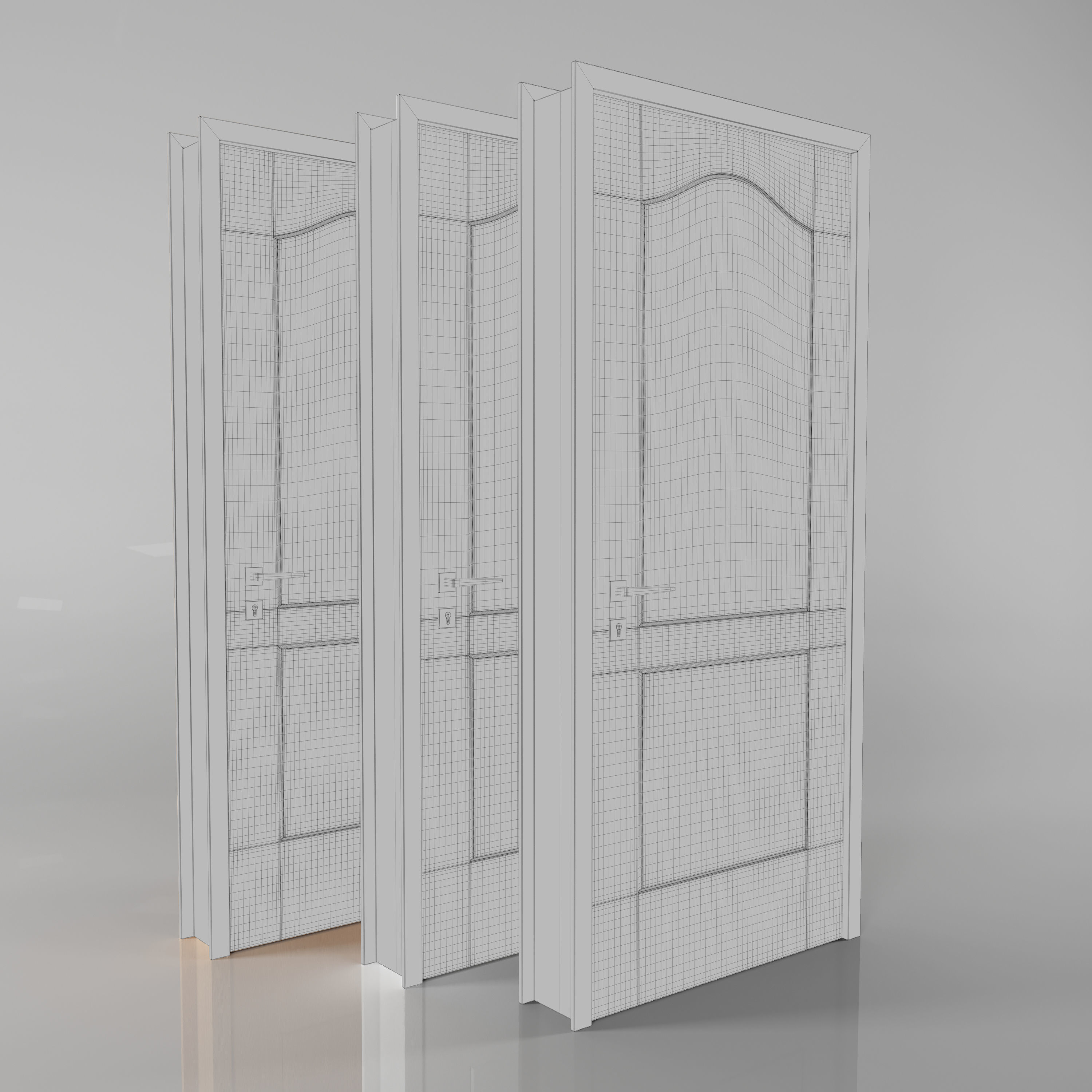 Interior Door Collection 007 3D model_4