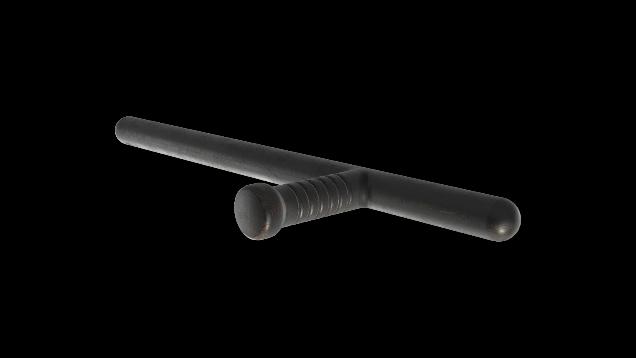 police baton 01 3D model_2