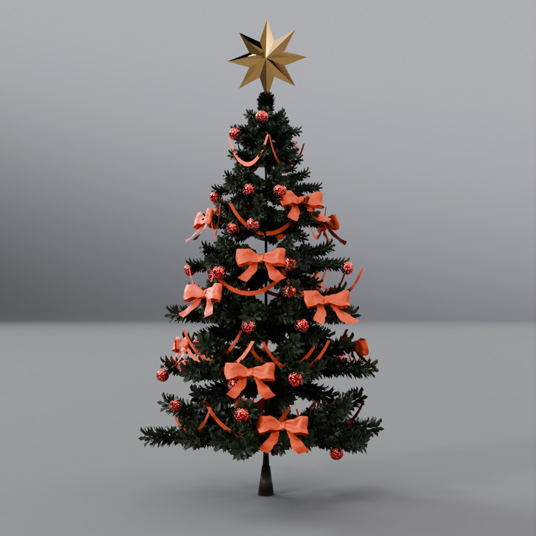 christimas tree 3D model_1