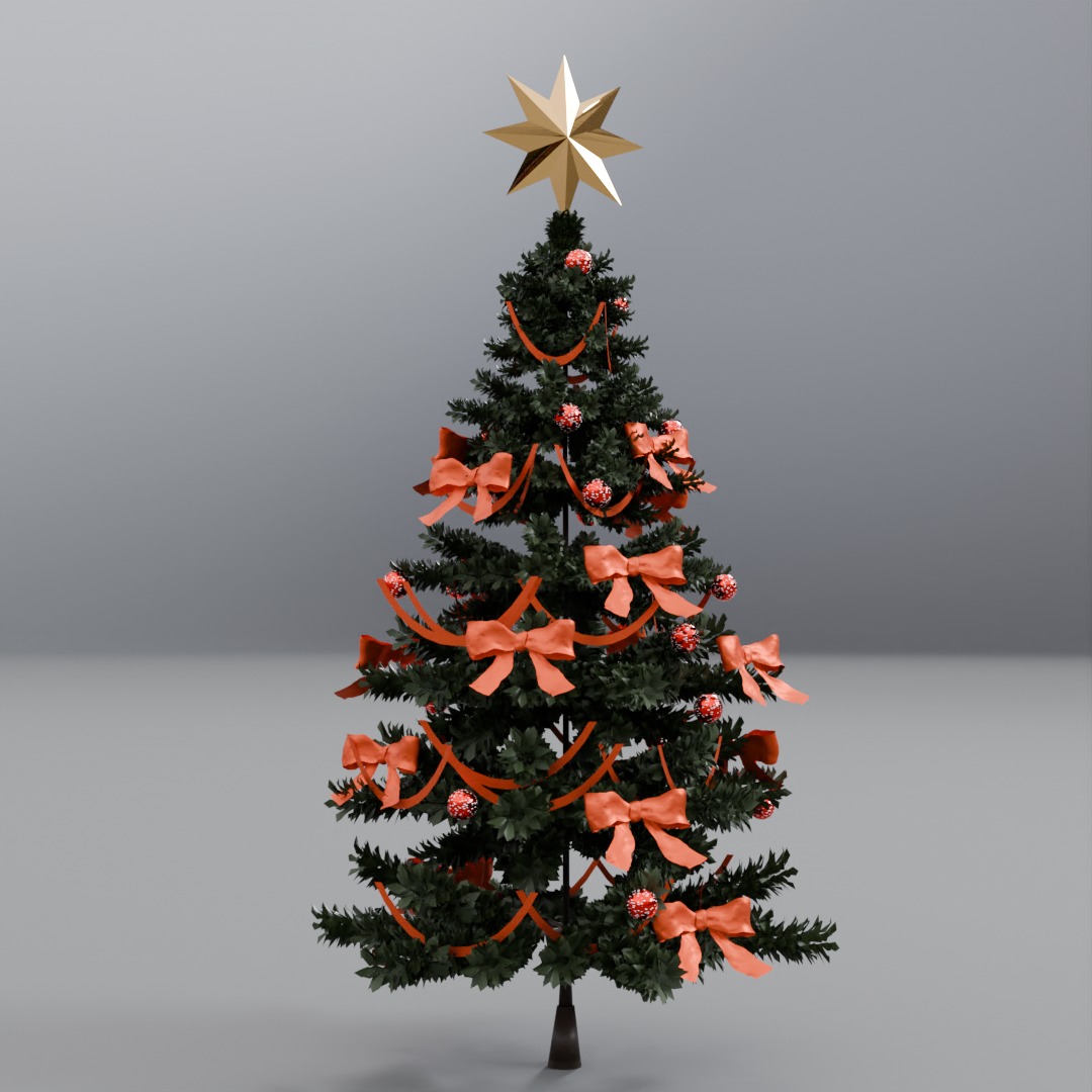 christimas tree 3D model_2