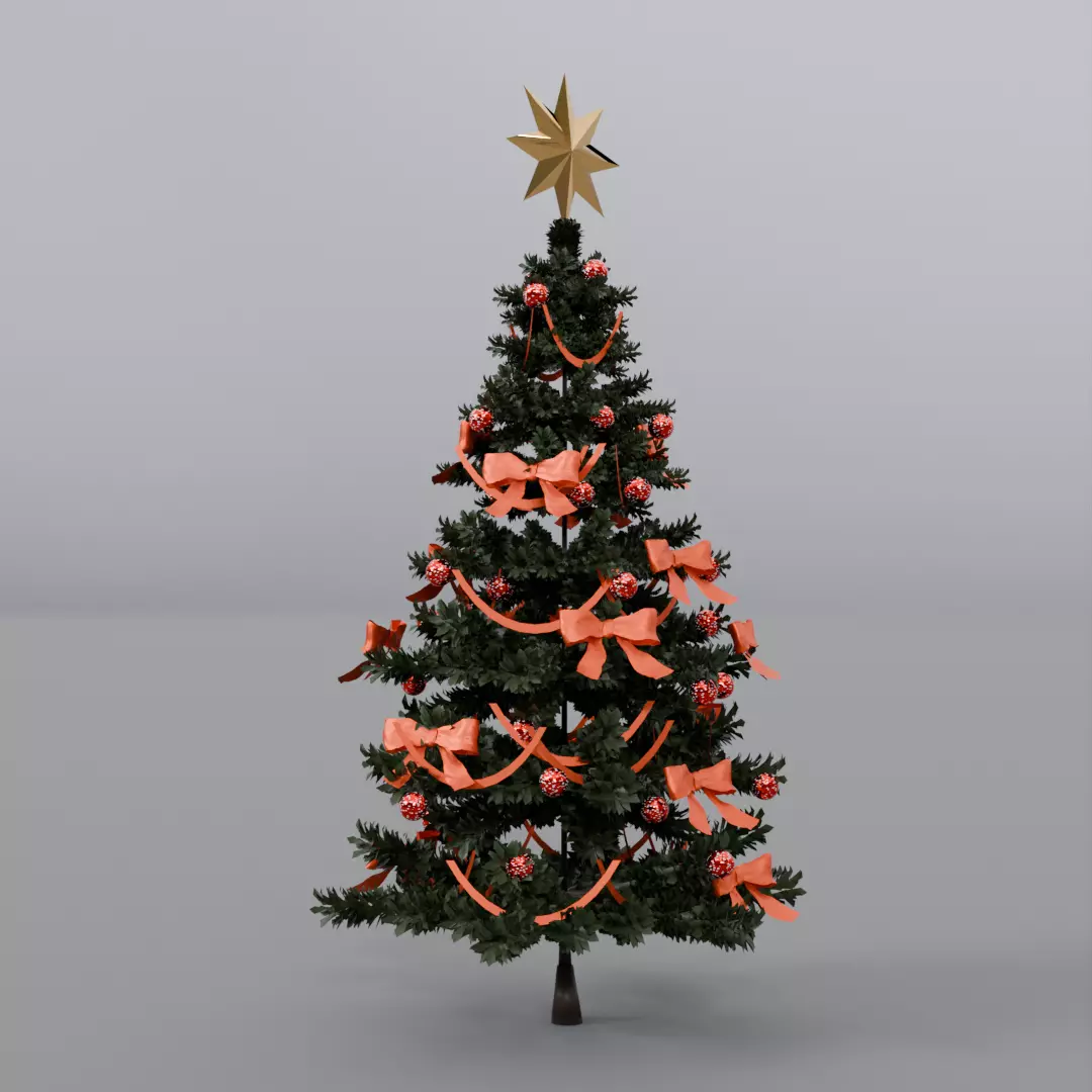 christimas tree 3D model_0