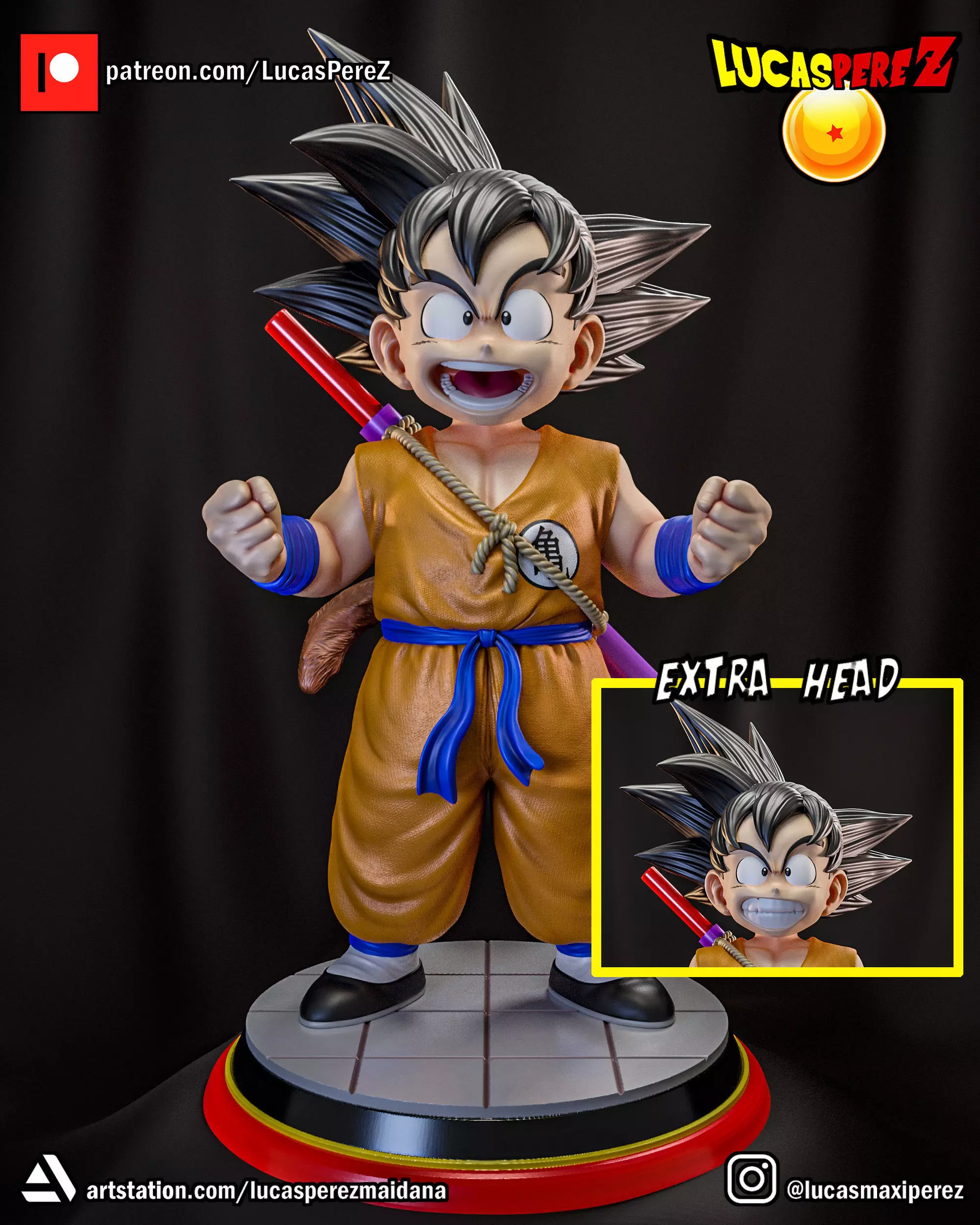 KID GOKU 3D print model_0