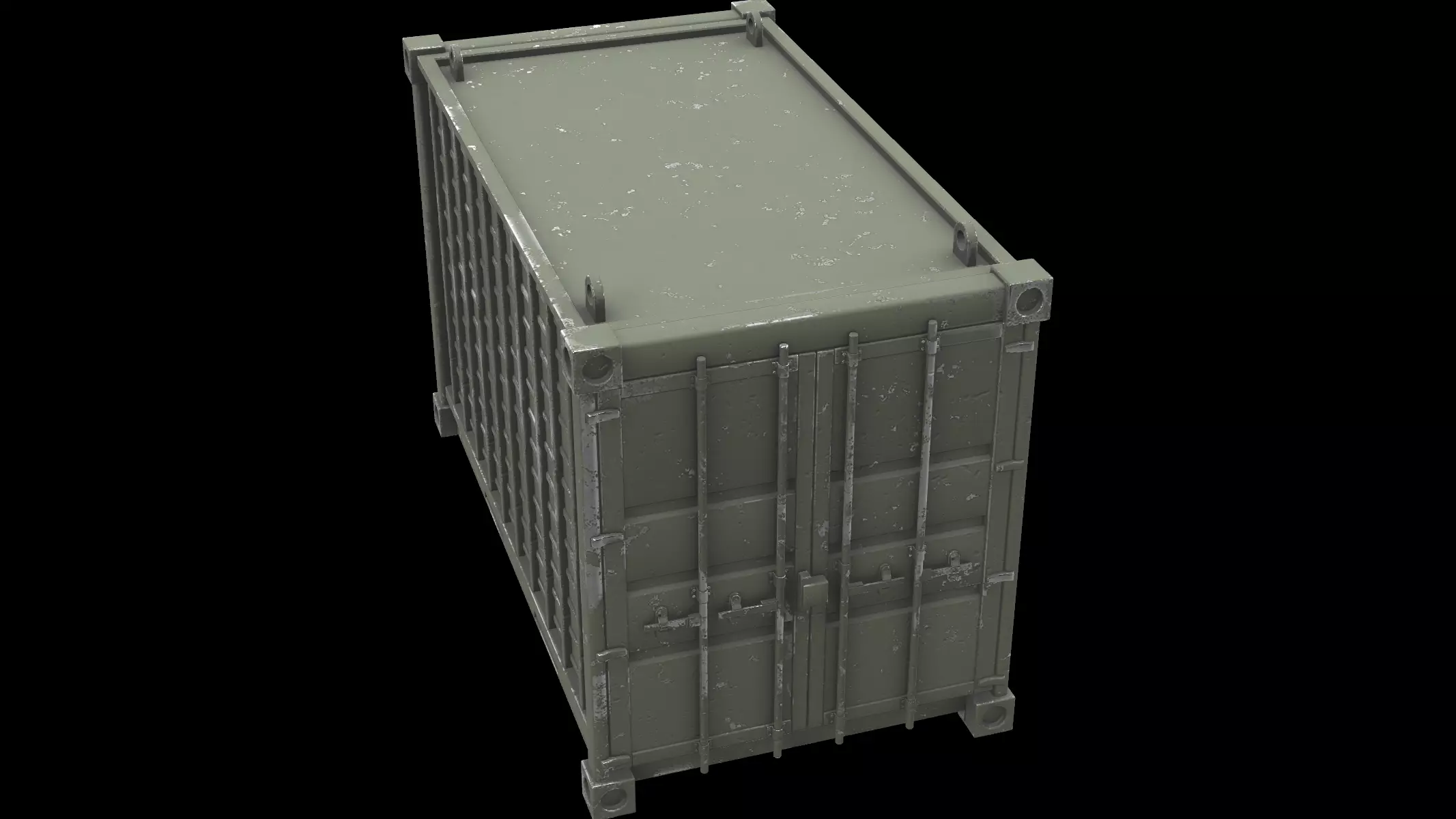 Military container 01 3D model_0