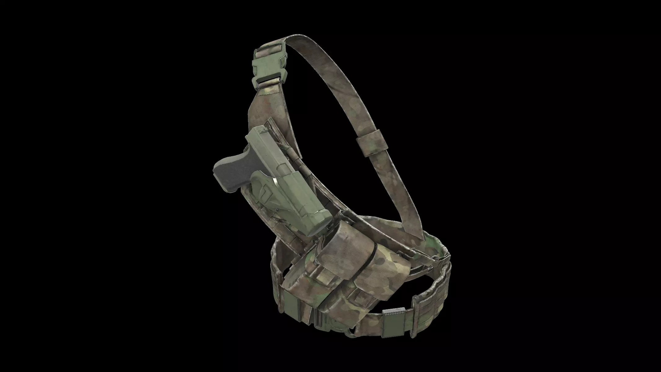 shoulder holster 01 3D model_0