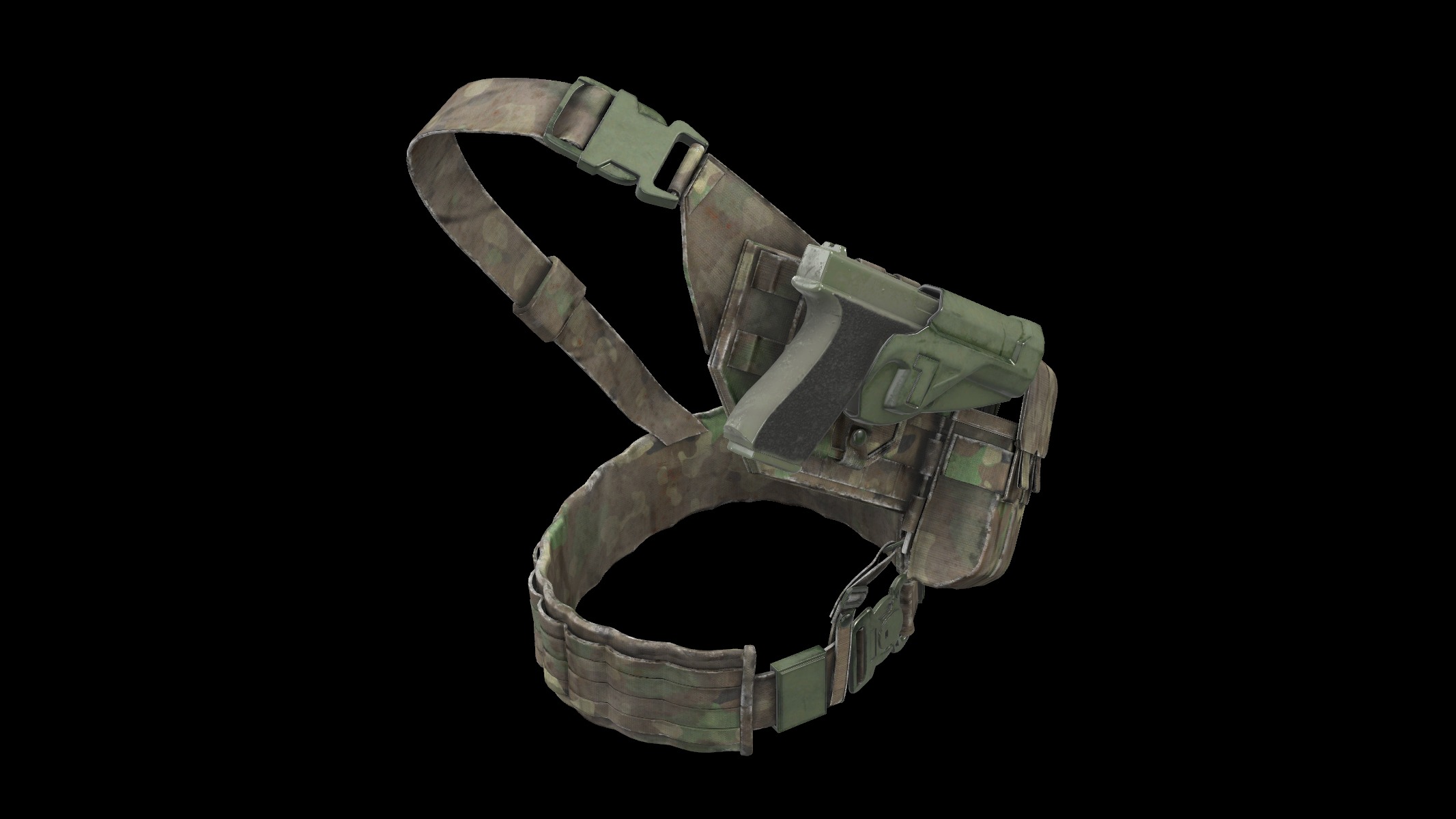 shoulder holster 01 3D model_1