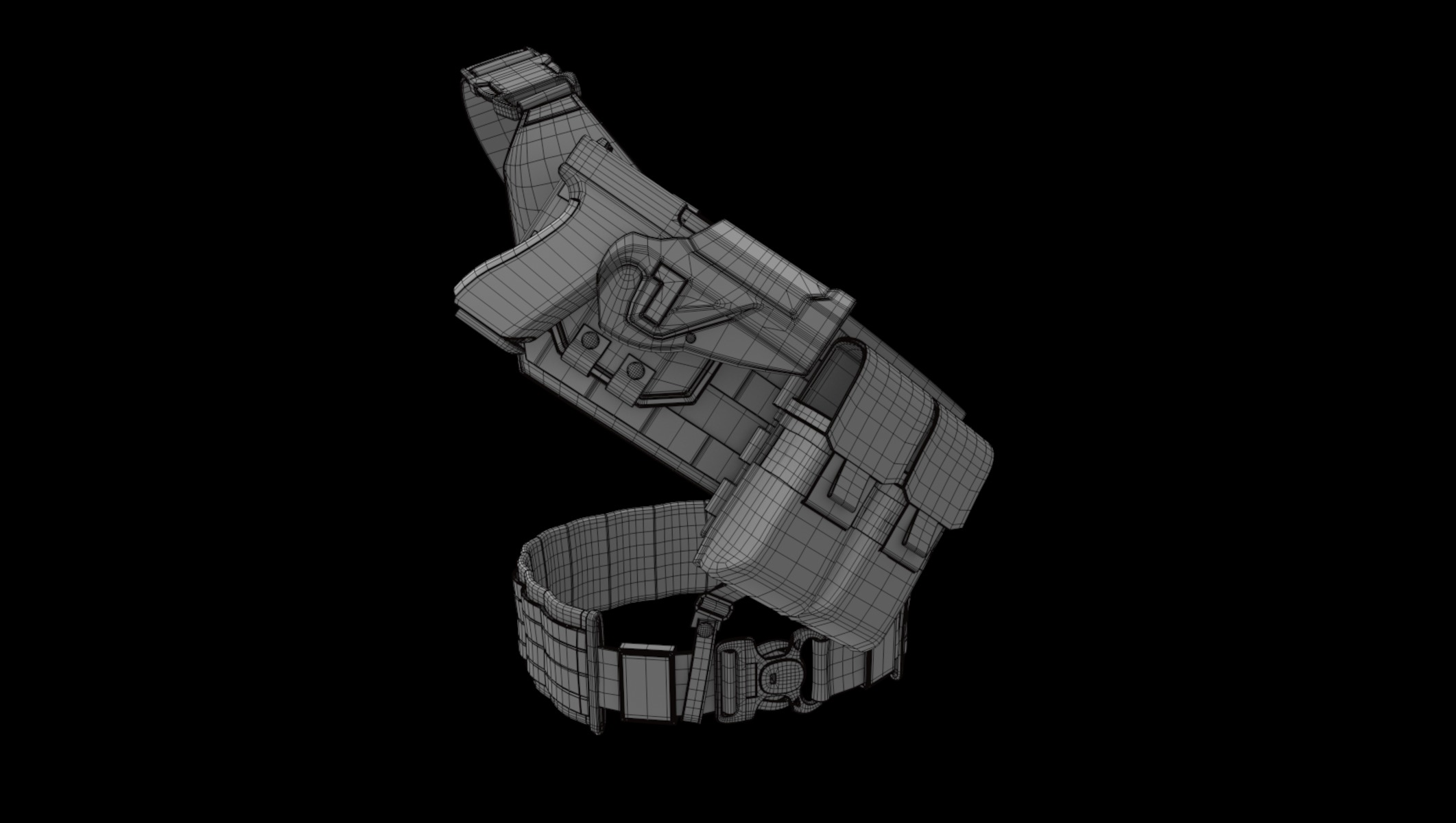 shoulder holster 01 3D model_6