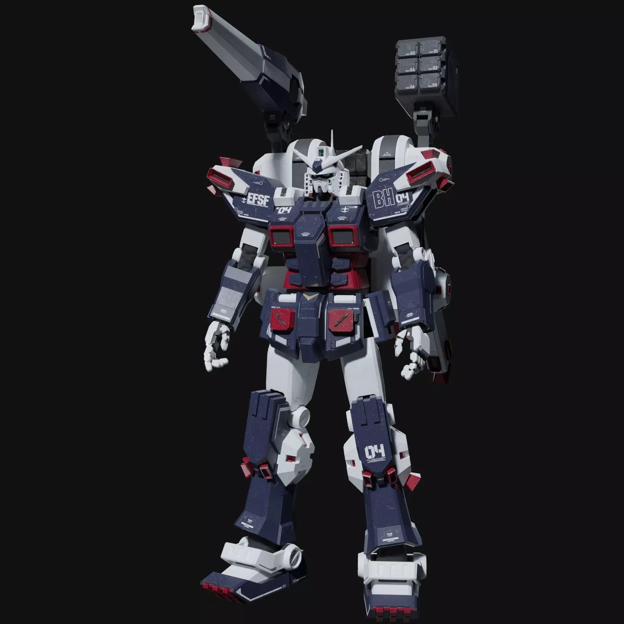 FA-78 Full Armor Gundam --- Thunderbolt Version 3D model_0