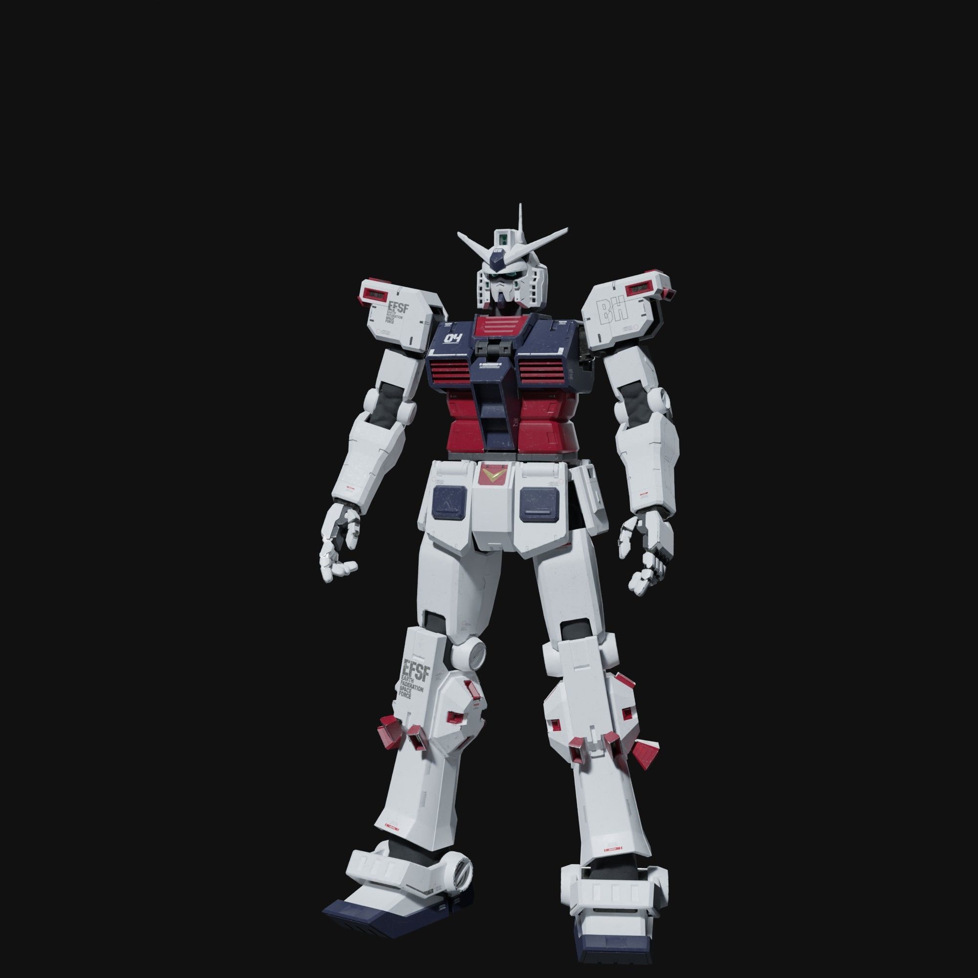 FA-78 Full Armor Gundam --- Thunderbolt Version 3D model_1