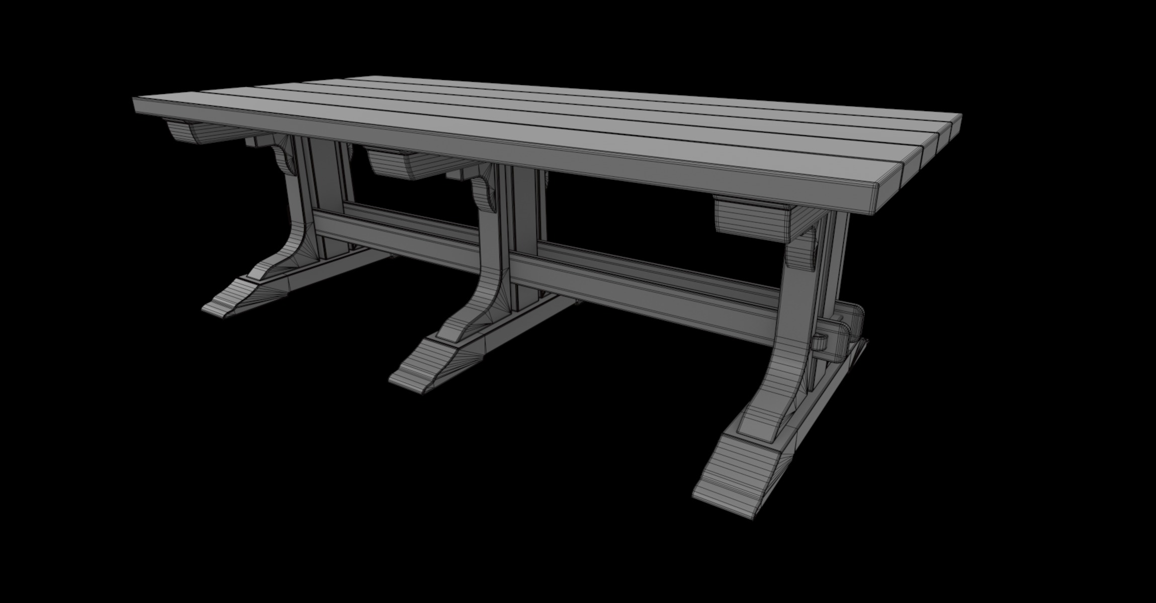dining table 02 3D model_5