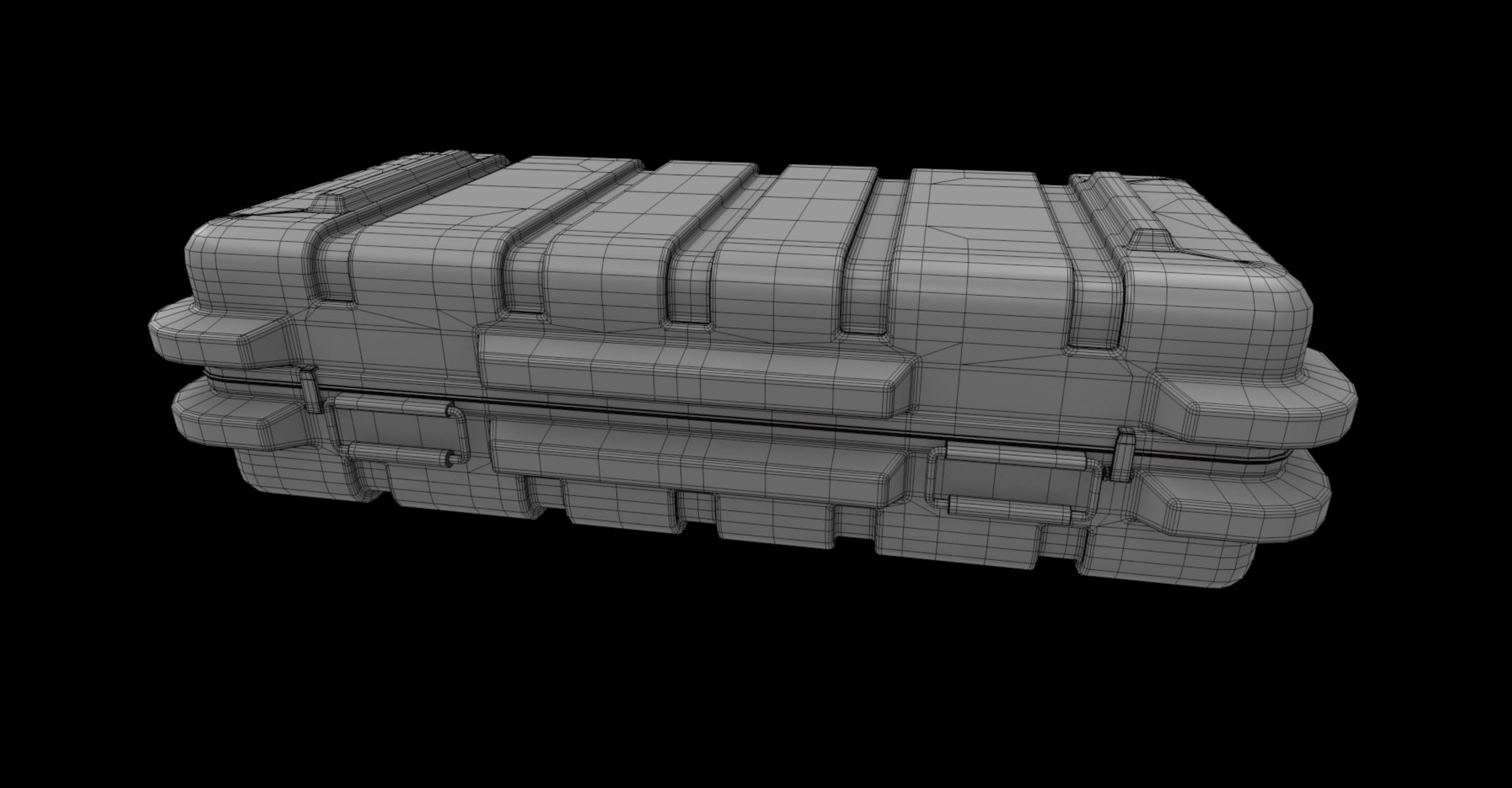 long crate 01 3D model_5