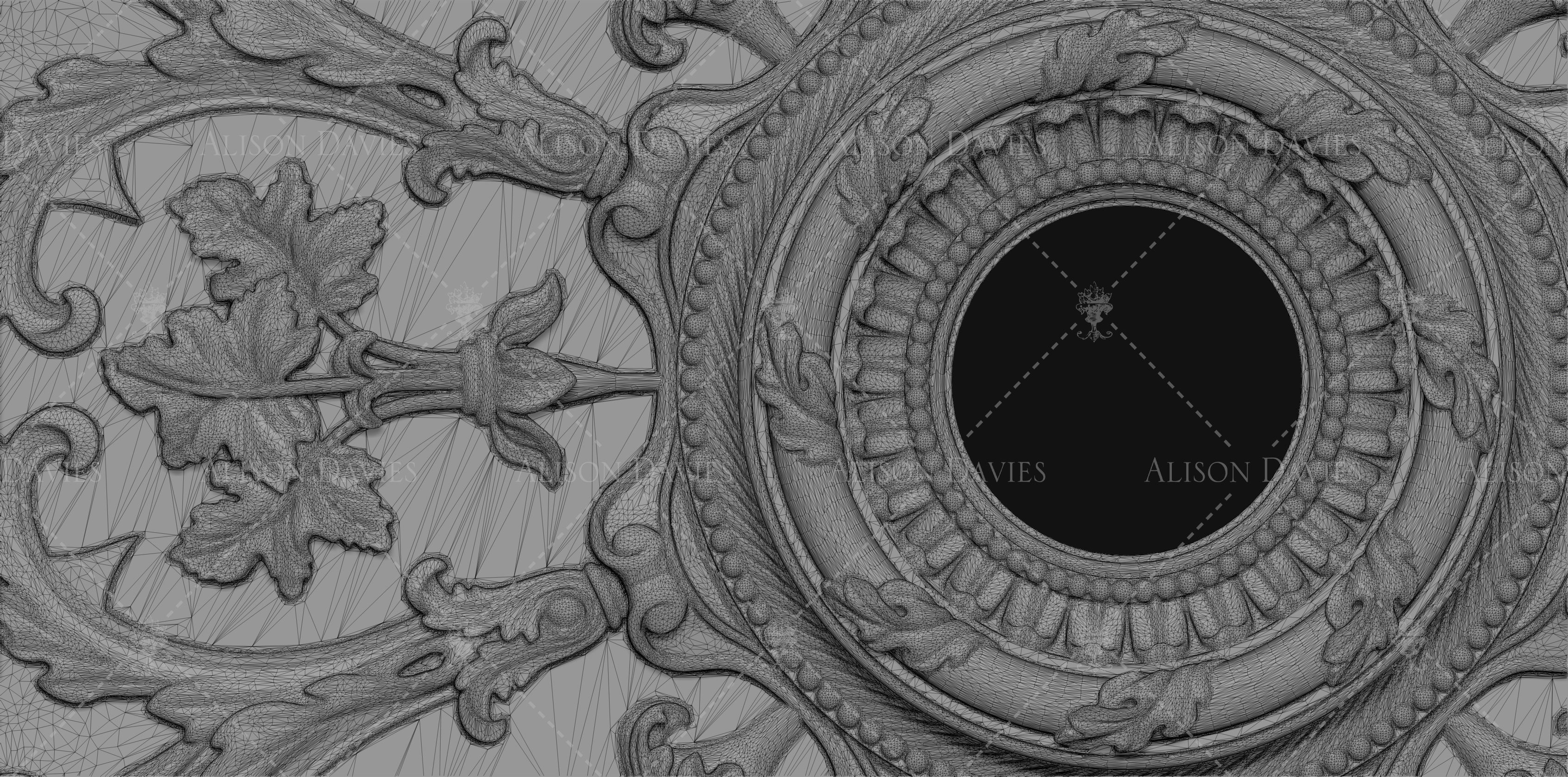 Ceiling Rose 2 3D print model 3D print model_3