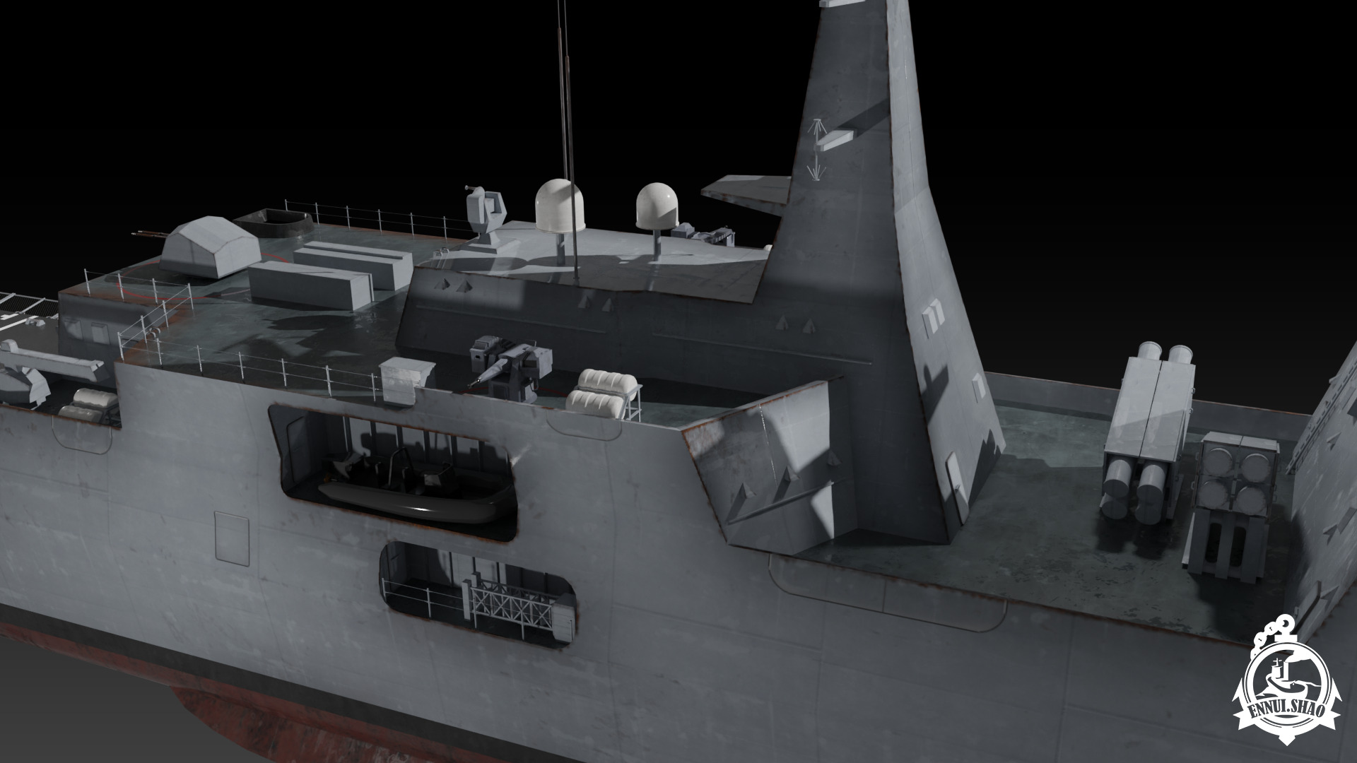 MEKO A200 Valor class frigate Low-poly 3D model_9