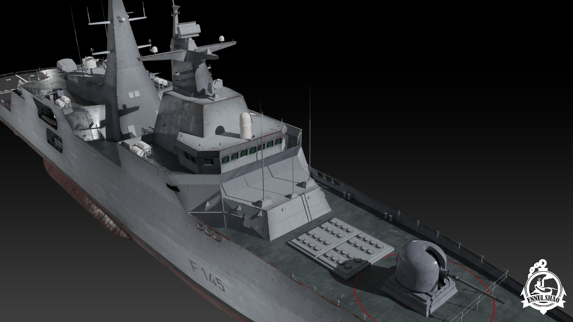 MEKO A200 Valor class frigate Low-poly 3D model_8