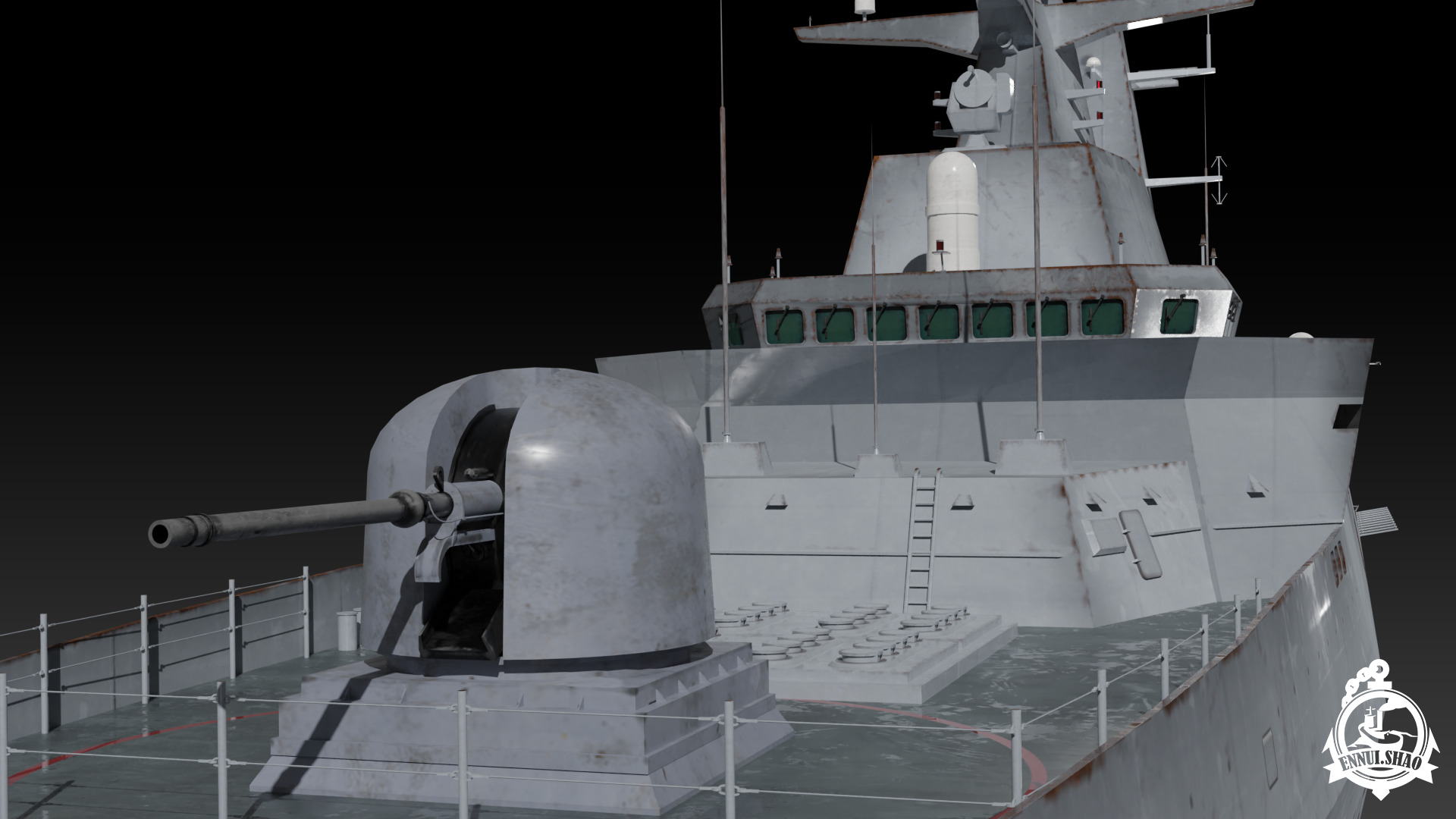 MEKO A200 Valor class frigate Low-poly 3D model_7