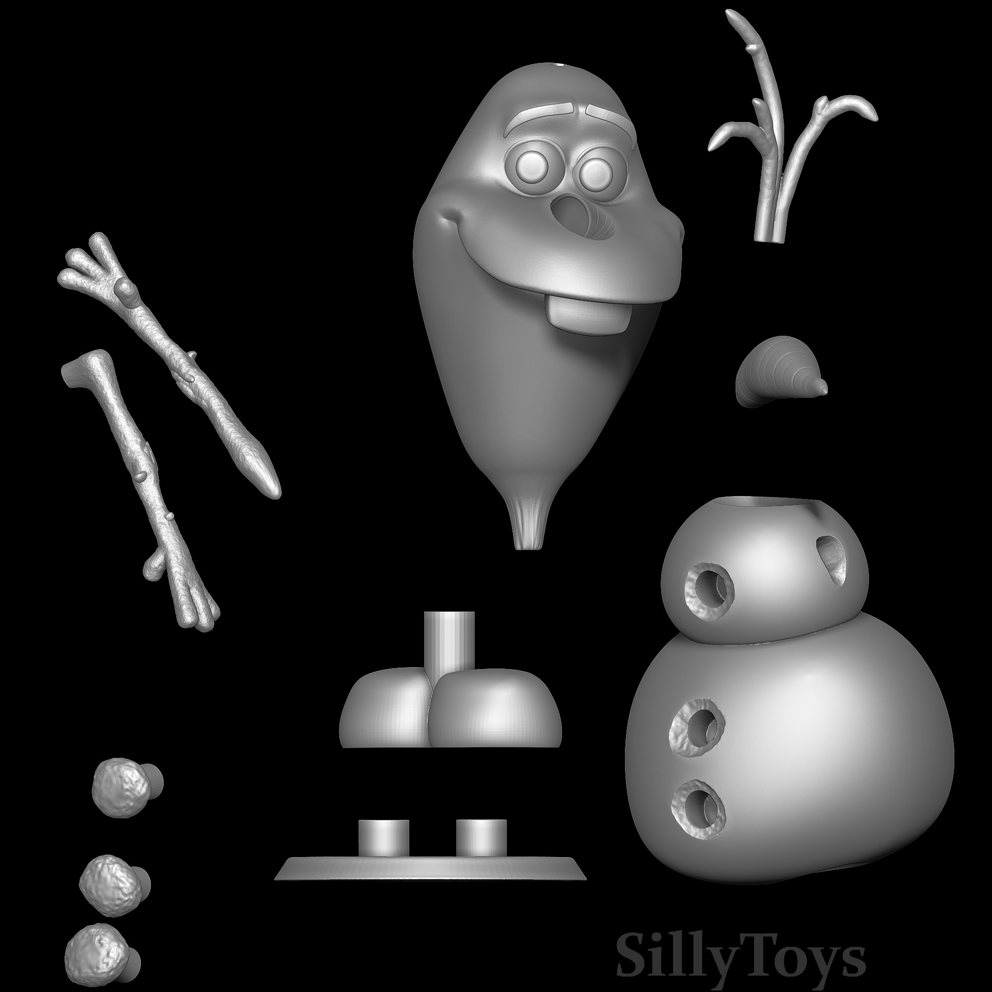 Olaf - Frozen 3D print model_4