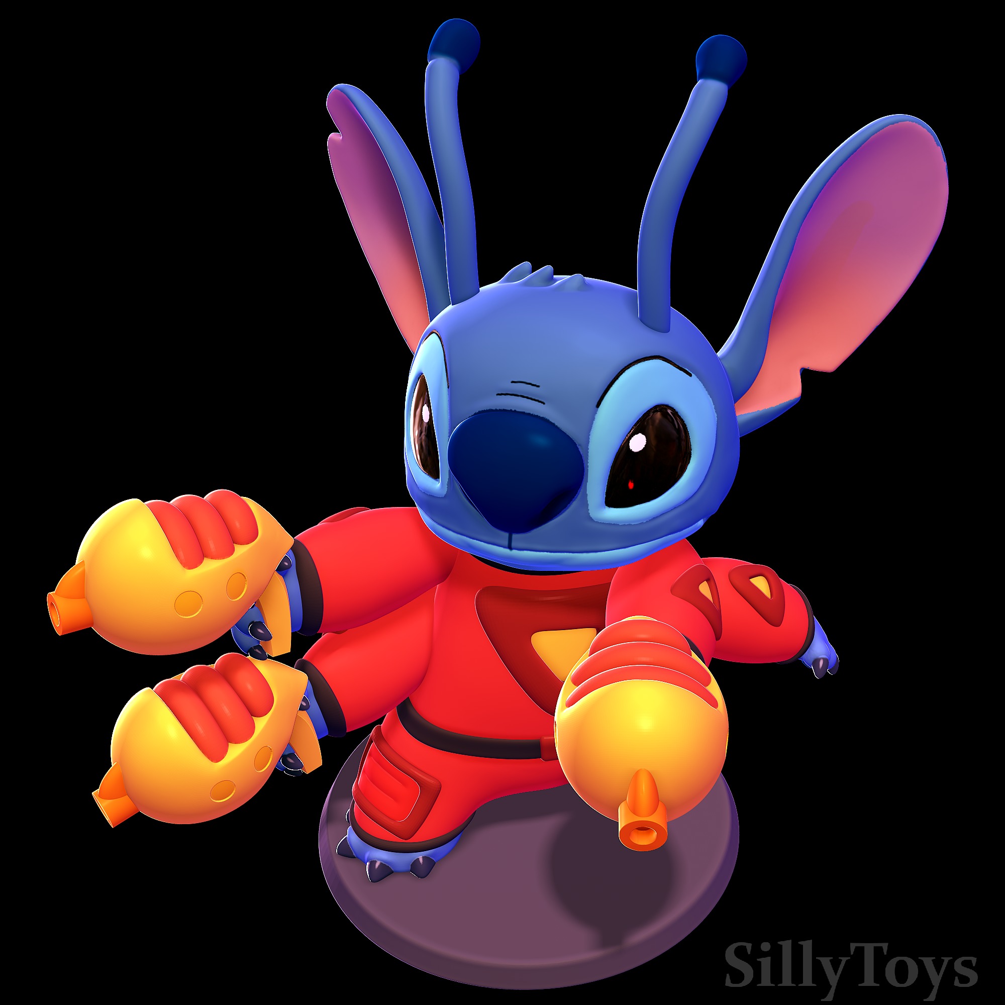 Stitch in Spacesuit - Lilo and Stitch 3D print model_3