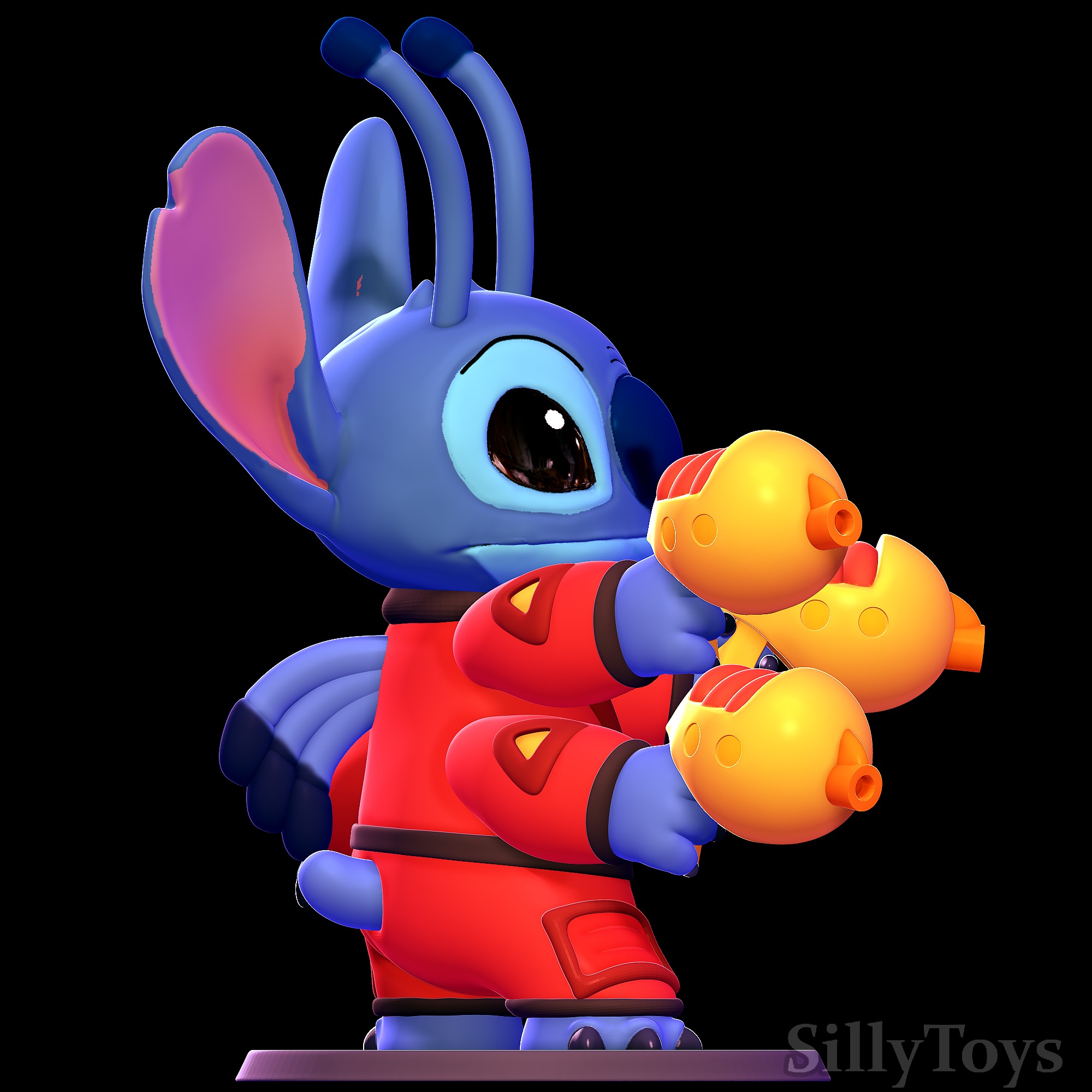 Stitch in Spacesuit - Lilo and Stitch 3D print model_1
