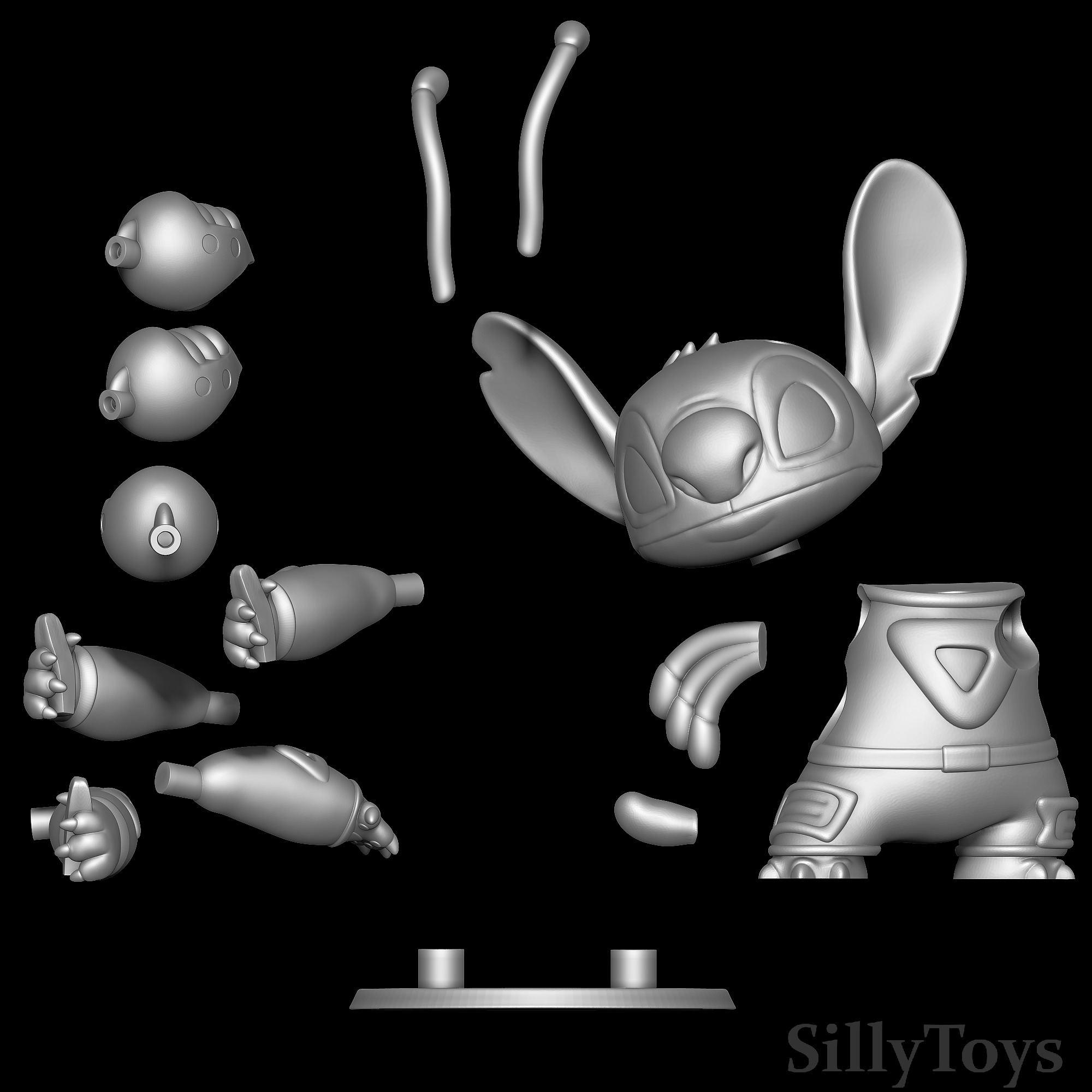 Stitch in Spacesuit - Lilo and Stitch 3D print model_4