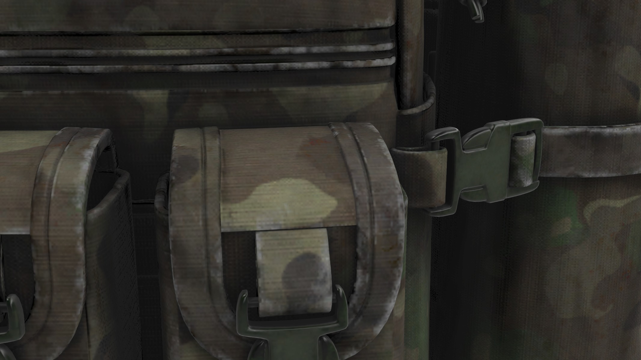 multi pouch bag 3D model_4